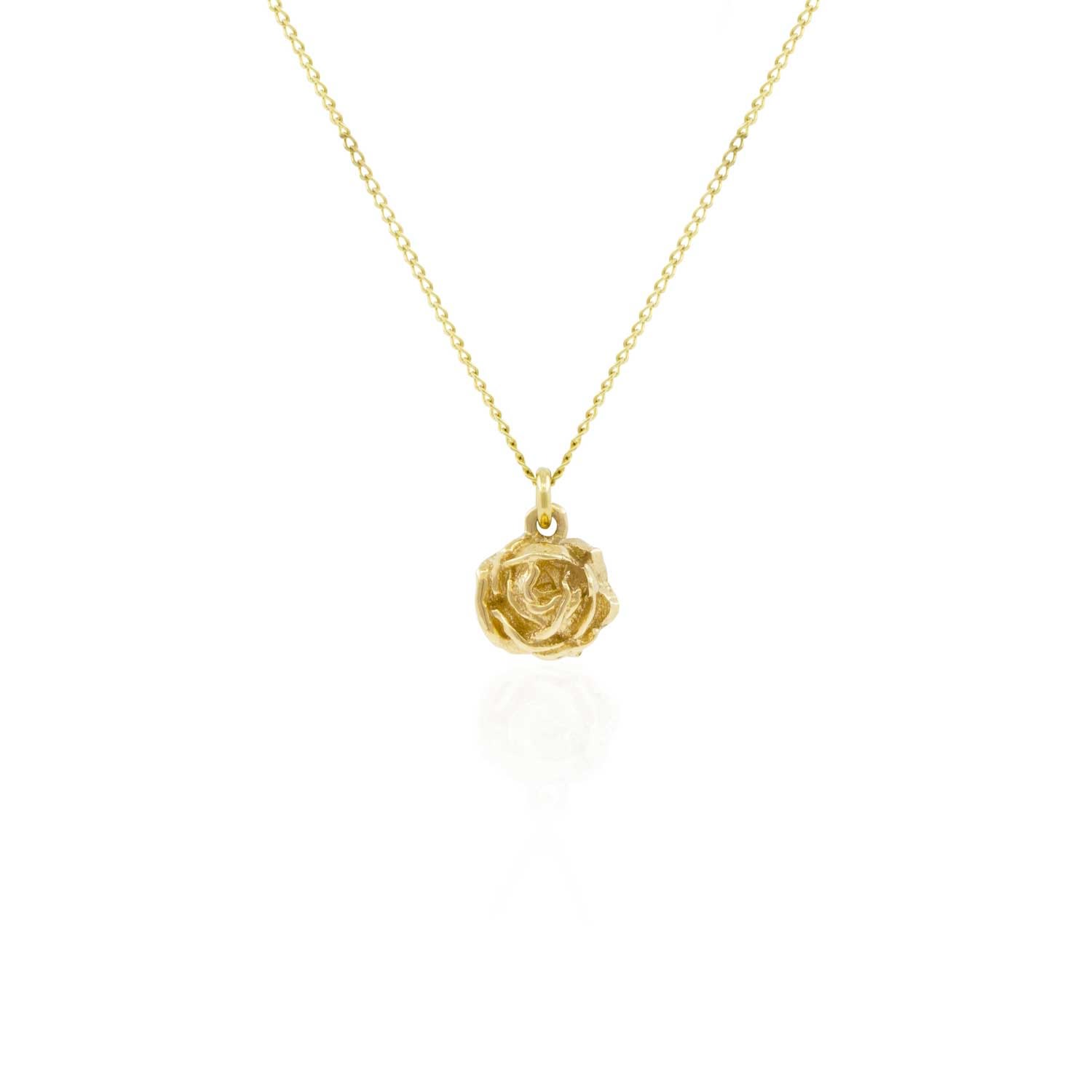 Lee Renee Women's Rose Necklace – Gold Vermeil In Gold