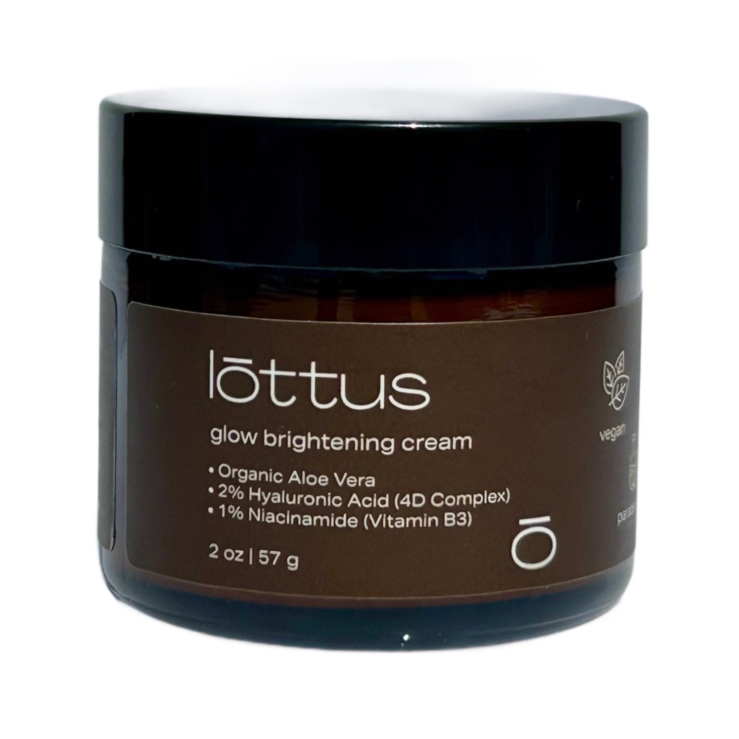Brown / White Glow Brightening Cream| Hyaluronic Acid, Niacinimide, Kojic Acid, Aloe Vera | Lottus Skincare