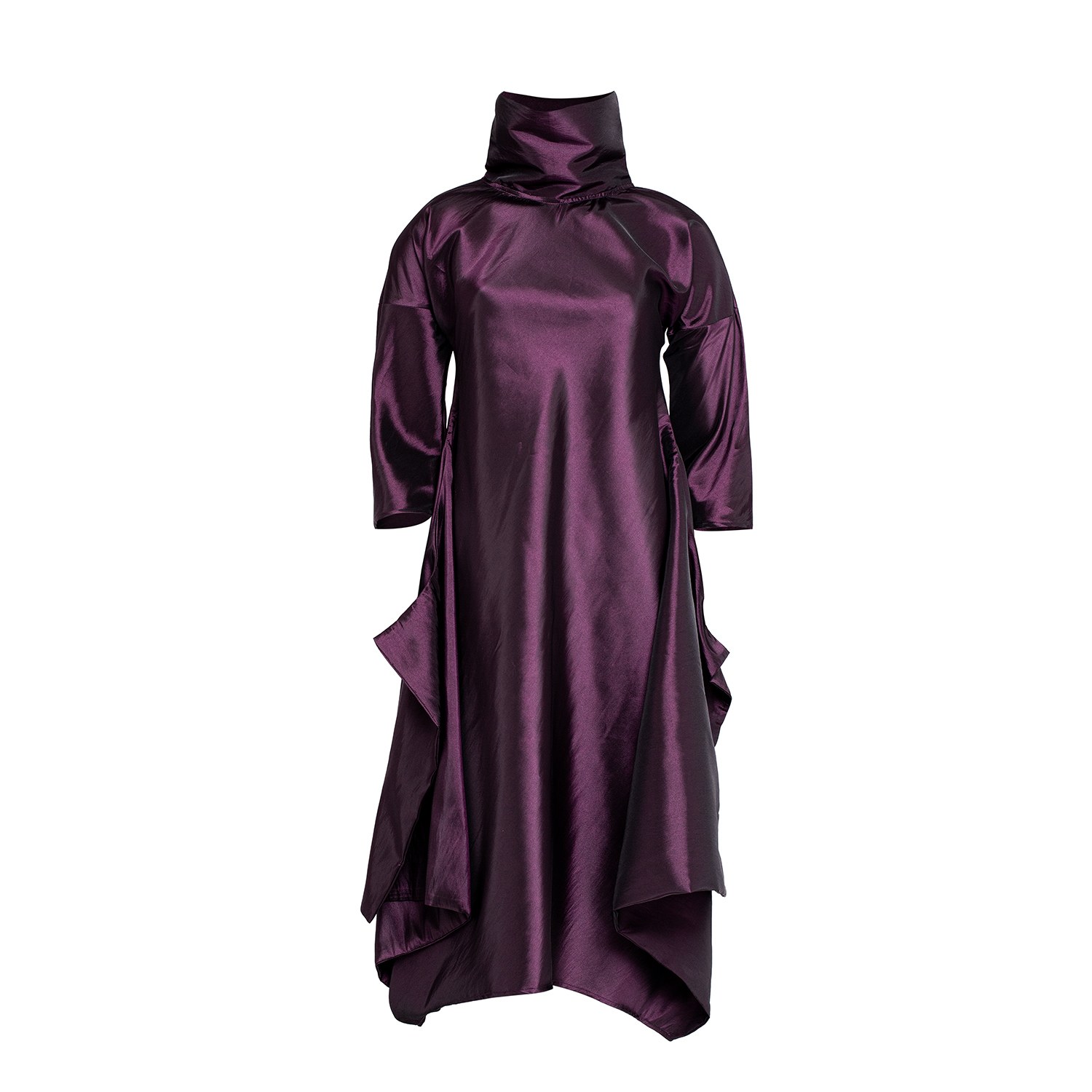 Women’s Pink / Purple Many Angles Dress In Purple Taffeta Extra Large Bianca Popp