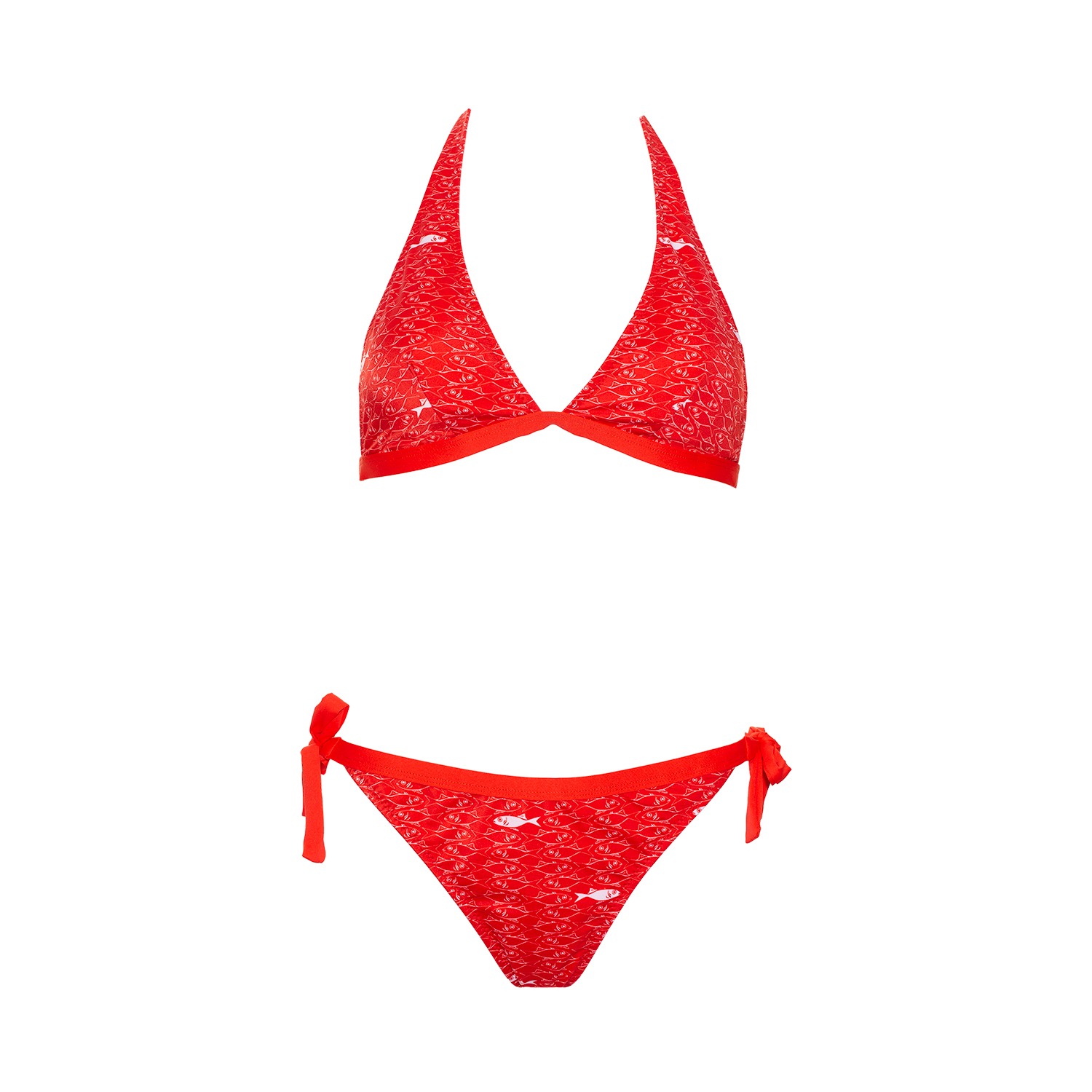 Women’s Aulala X Lorieux Art Inspired Bikini - Miami - Red Small Aulala Paris