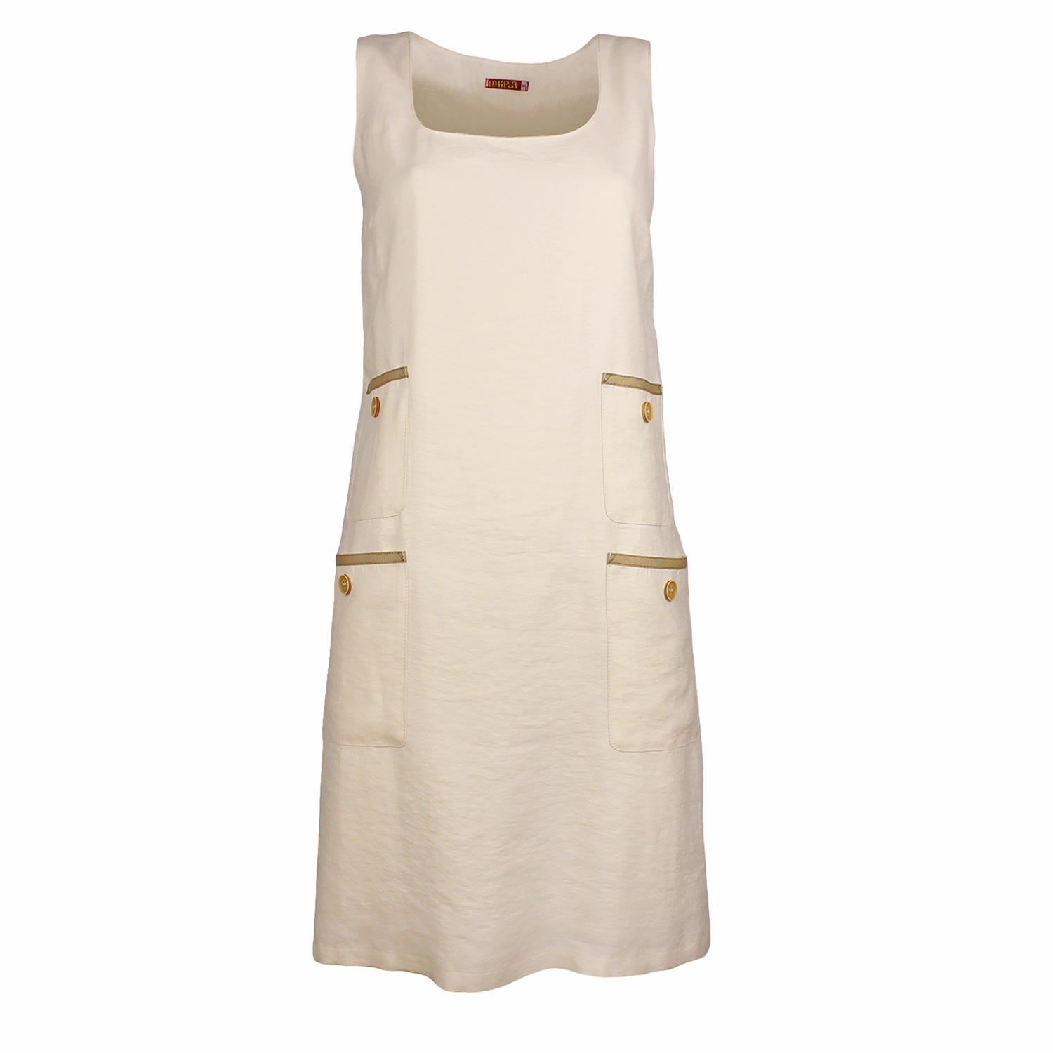 Lalipop Design Women's Neutrals Contrasting-trim A-line Mini Dress