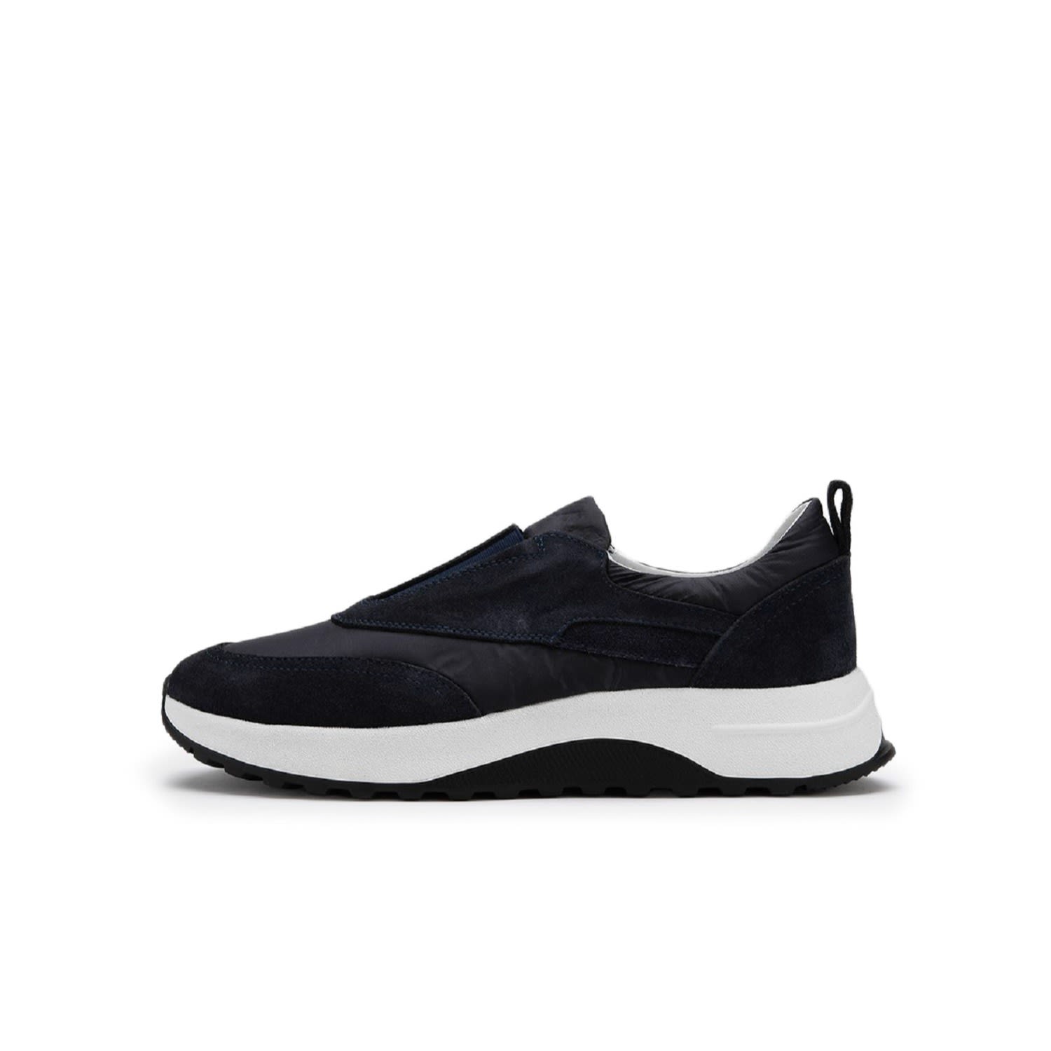 Baar Navy Blue Suede Leather-Fabric Men’s Sneaker 9 Uk Ilvi