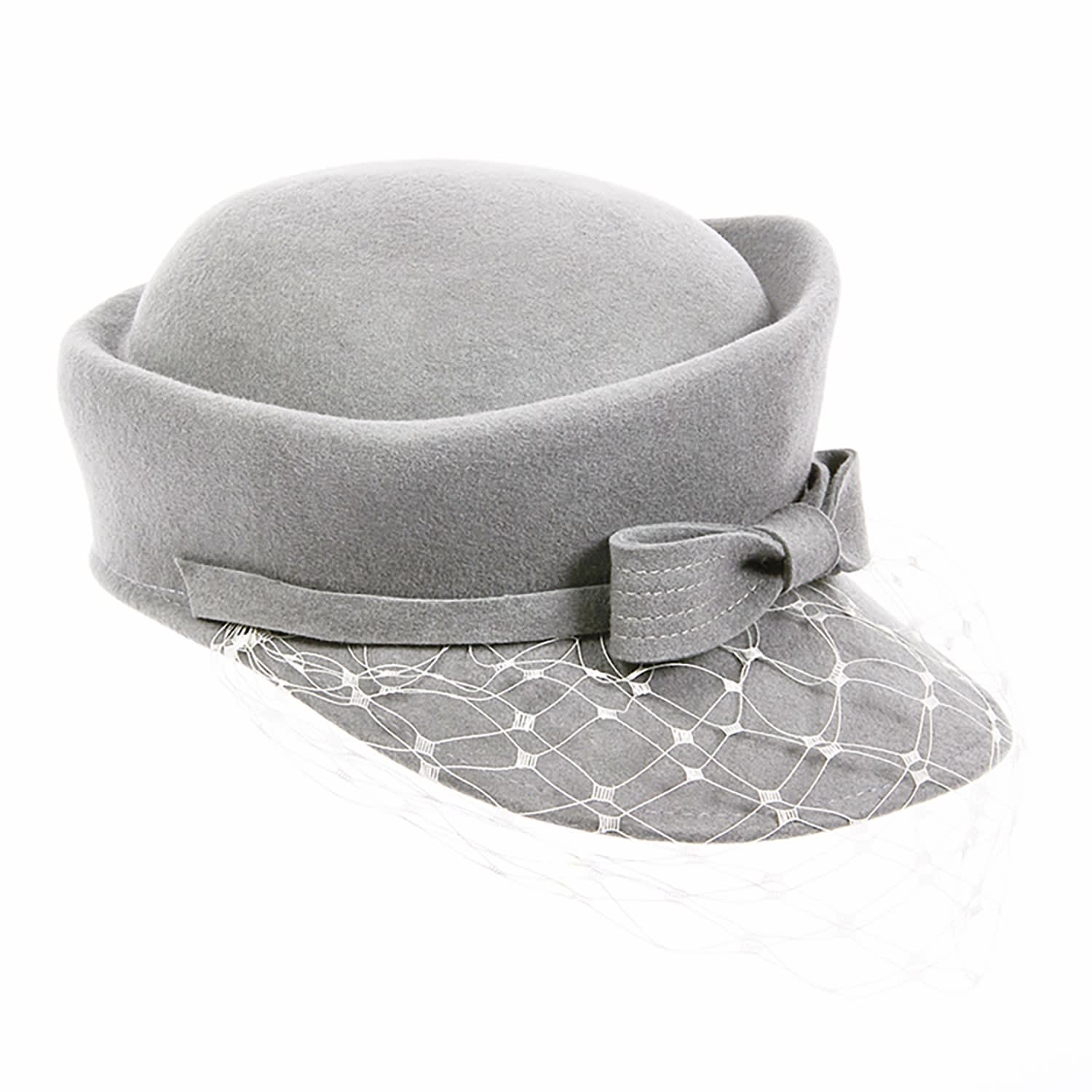 Misa Harada Millinery Women's Grey Anais Asymmetric Cap In Gray