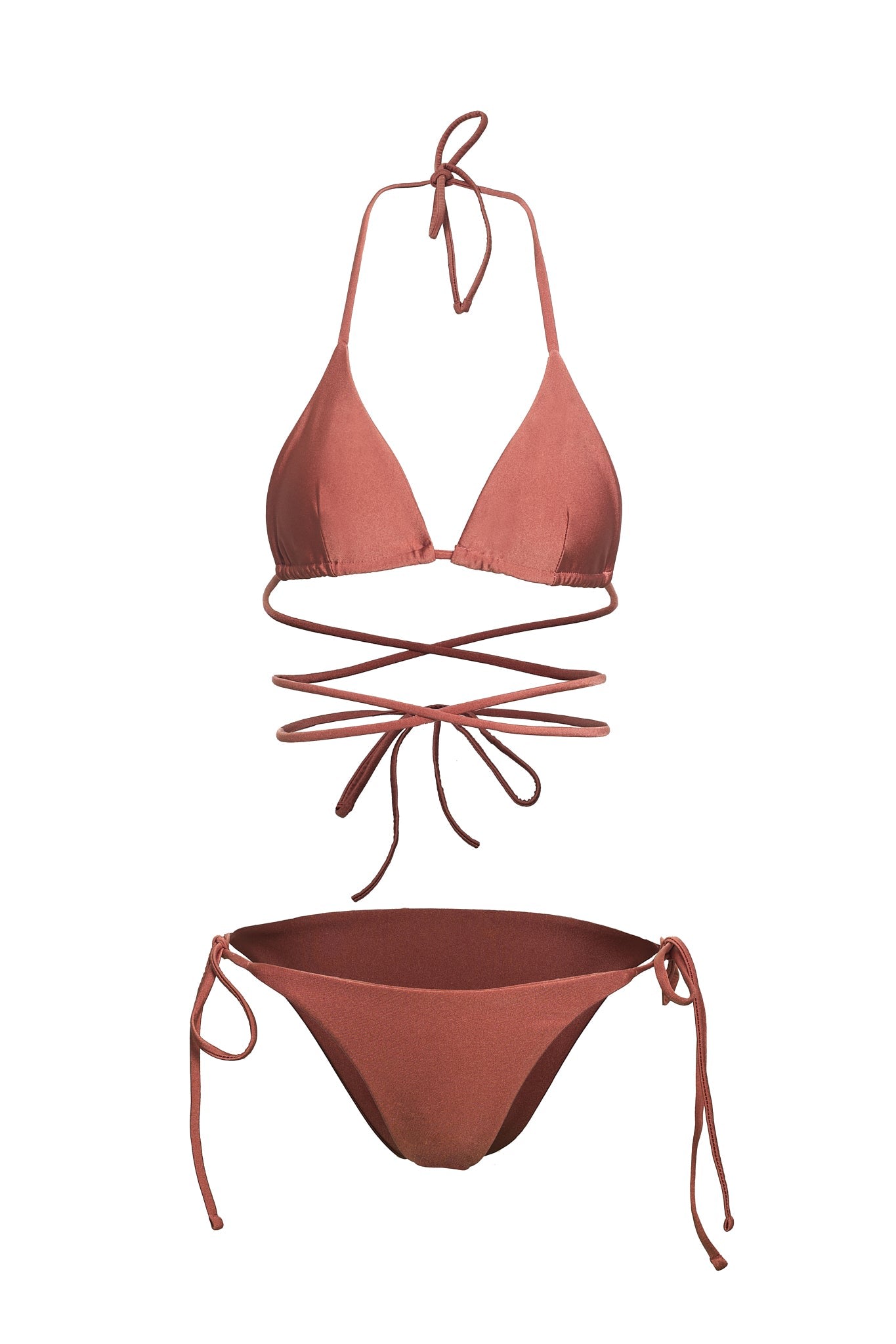 Women's Black / Brown Bikini Basico | Large | Paola Amador