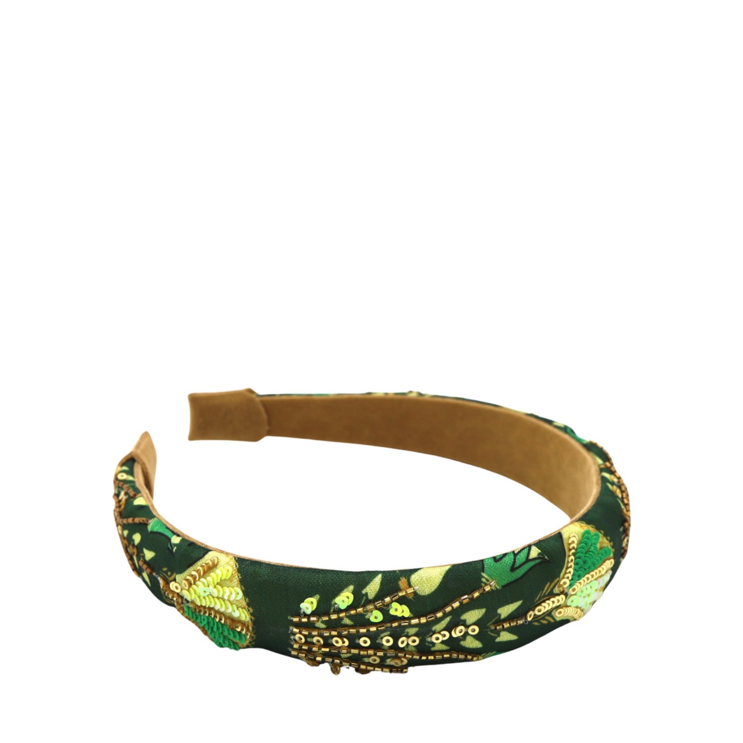 Women's Green / Brown Lily Headband | Simitri