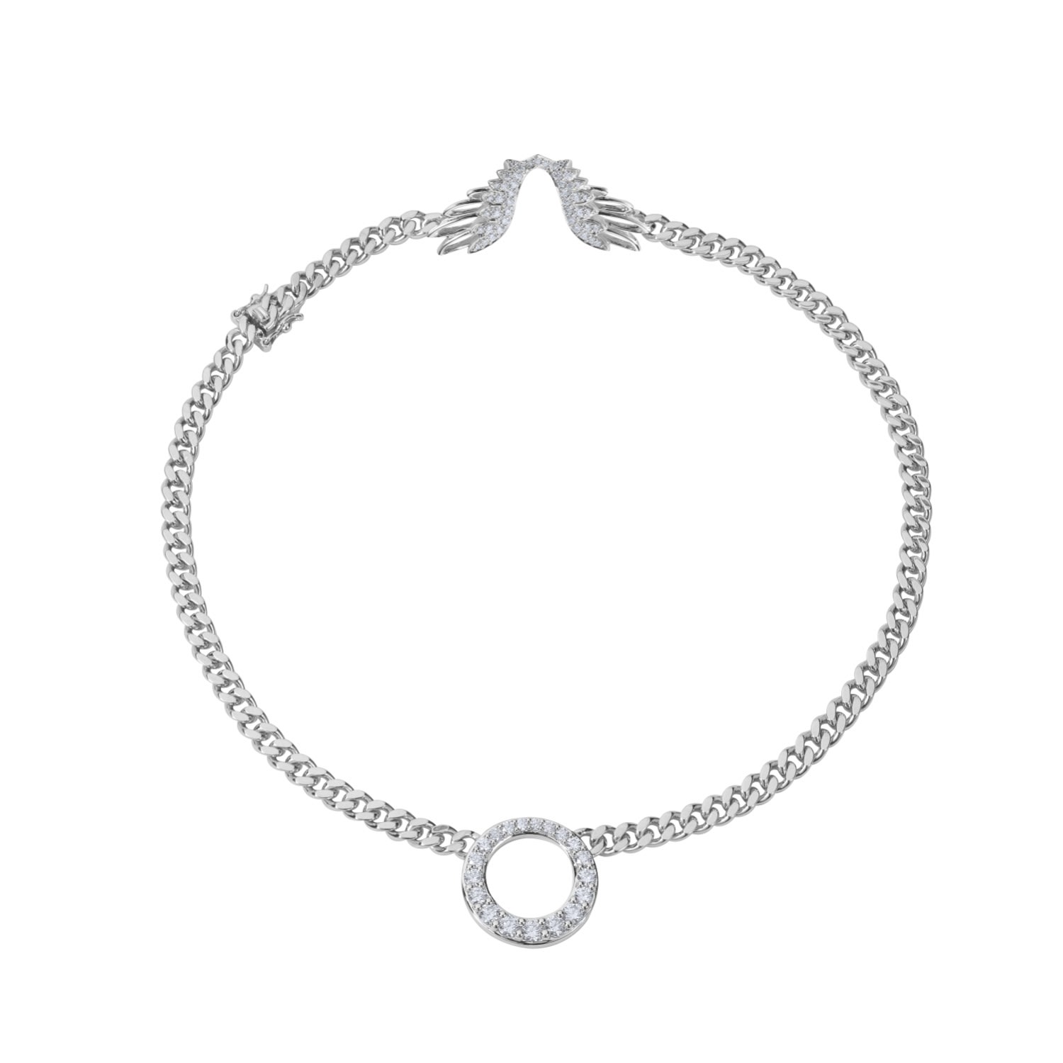 Bloomtine | Earth Angel Hq Women's Archangel Halo Wings™ Premium Sterling Silver Choker - Limited Edition In Silver