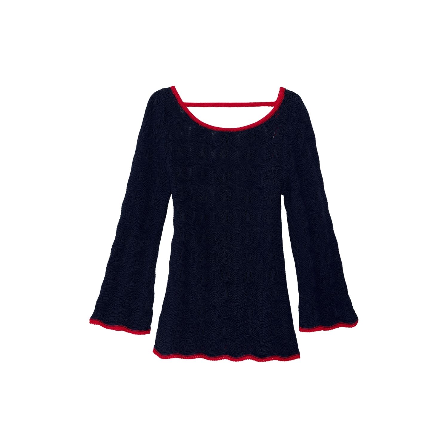 Thisisu Collection Women's Blue Marea Beachwear Navy Knit Dress In Animal Print