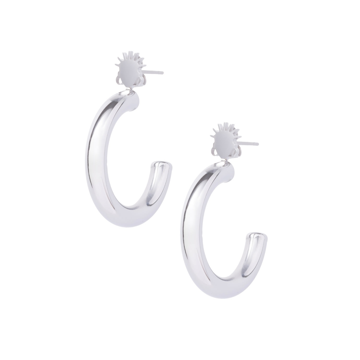 Dolà Women's Small Adesewa Hoop Earrings In Silver In Silver