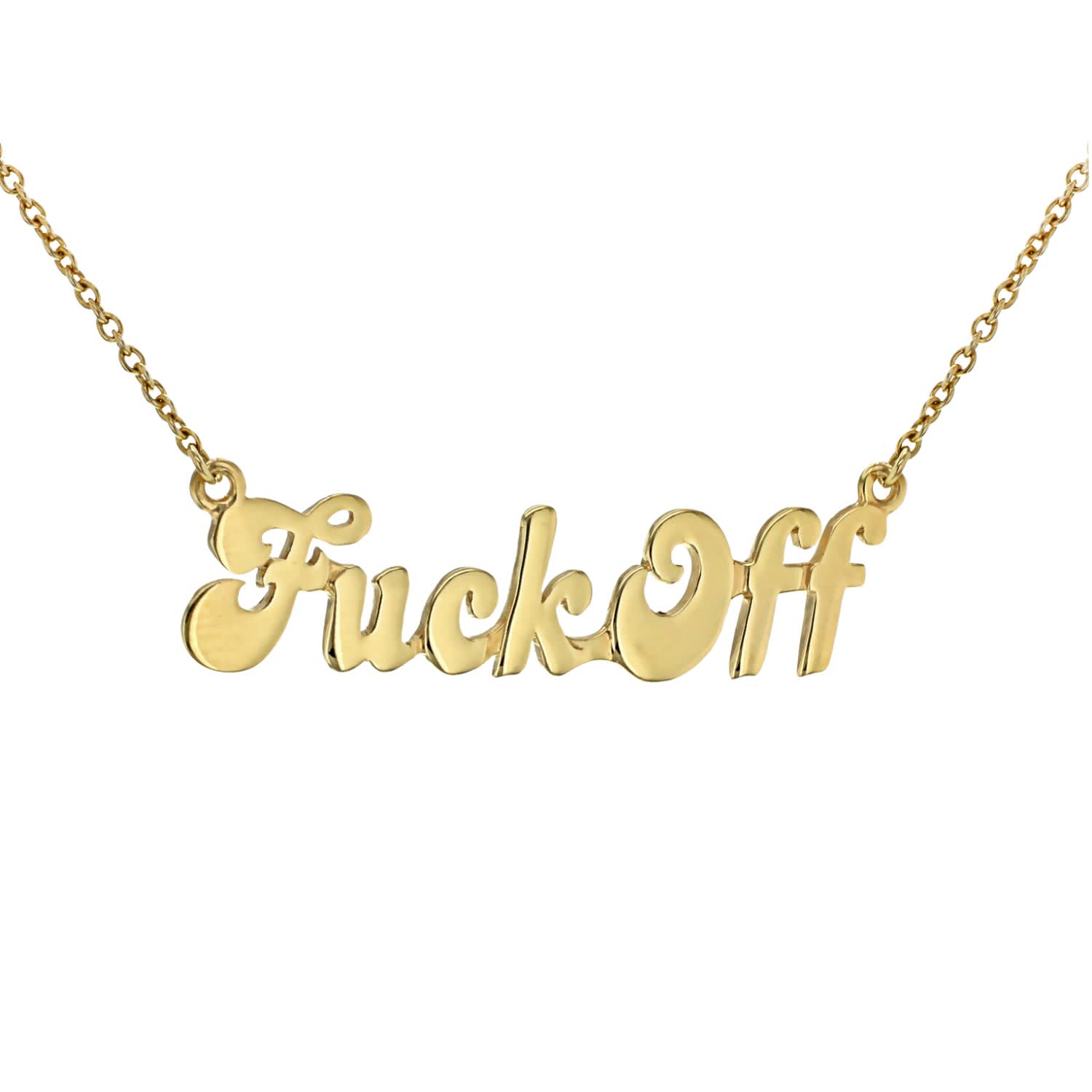 18Kt Rose Gold Plated “Fuck Off