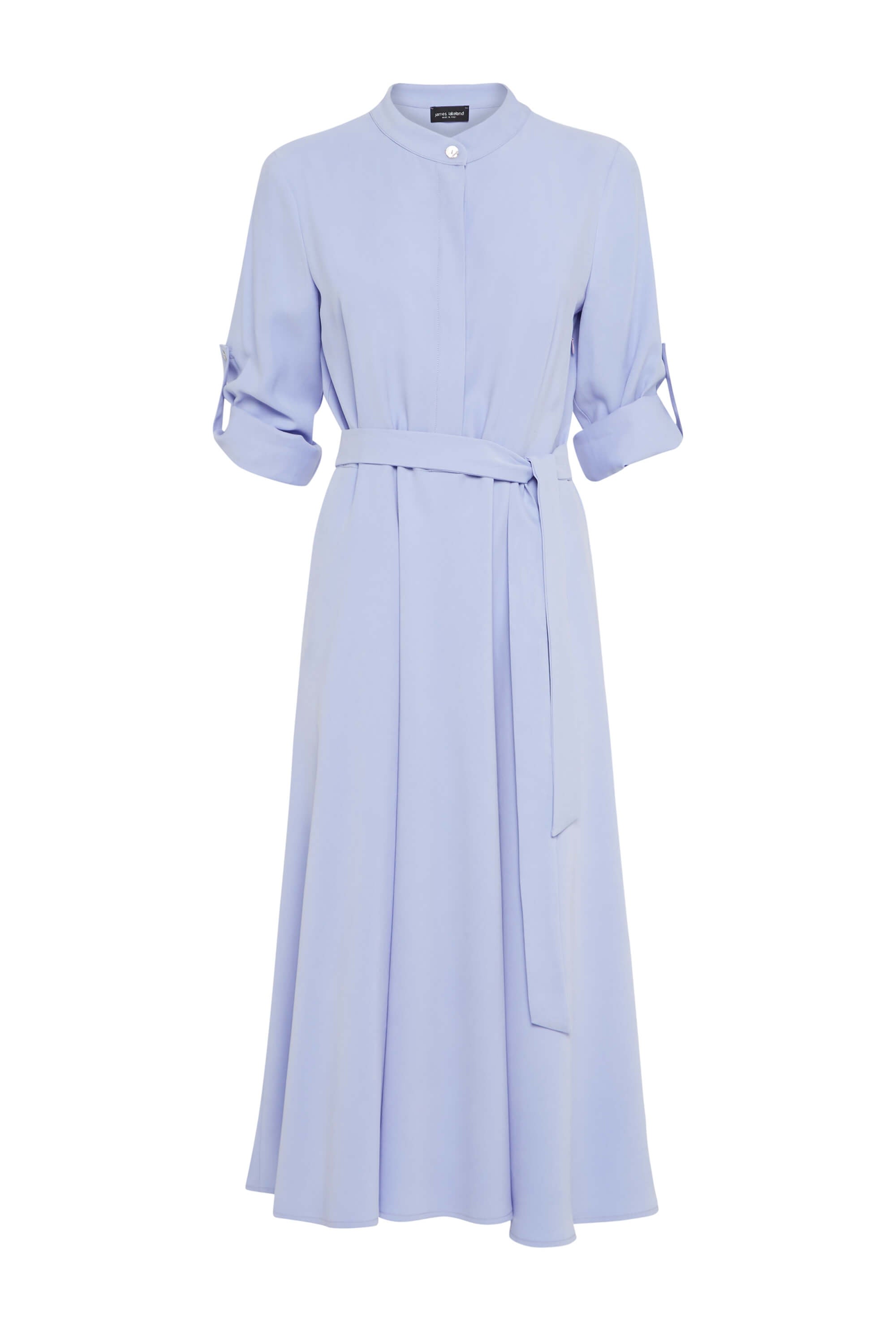 James Lakeland Women's Pink / Purple Roll Sleeve Midi Dress Lilac In Blue