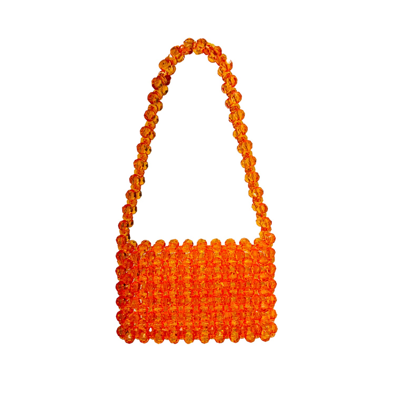 Bead Cult London Women's Bold Beaded Bag · Orange In Orange