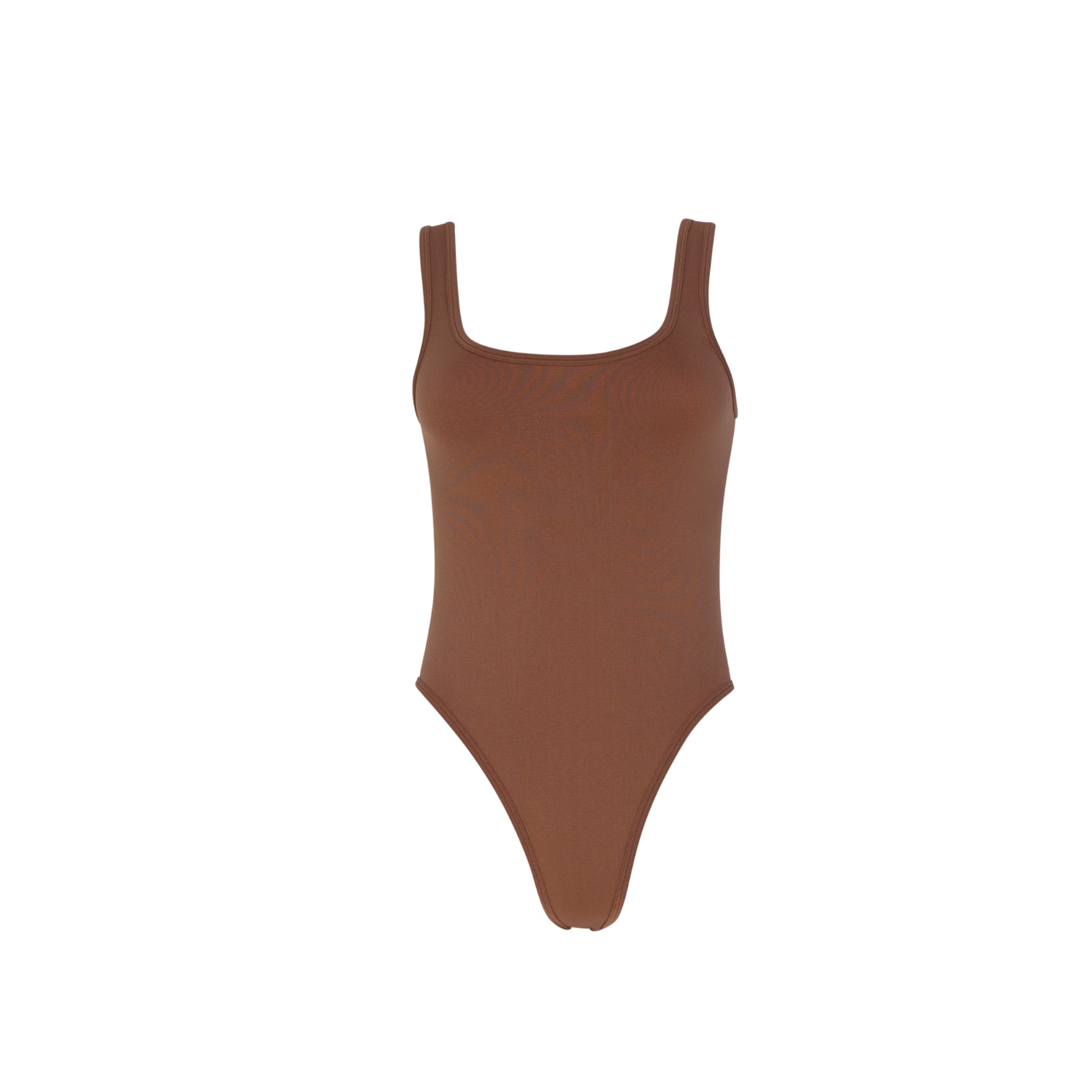 Circular Path Women's Brown Amanda Tank Bodysuit - Pecan In Brown