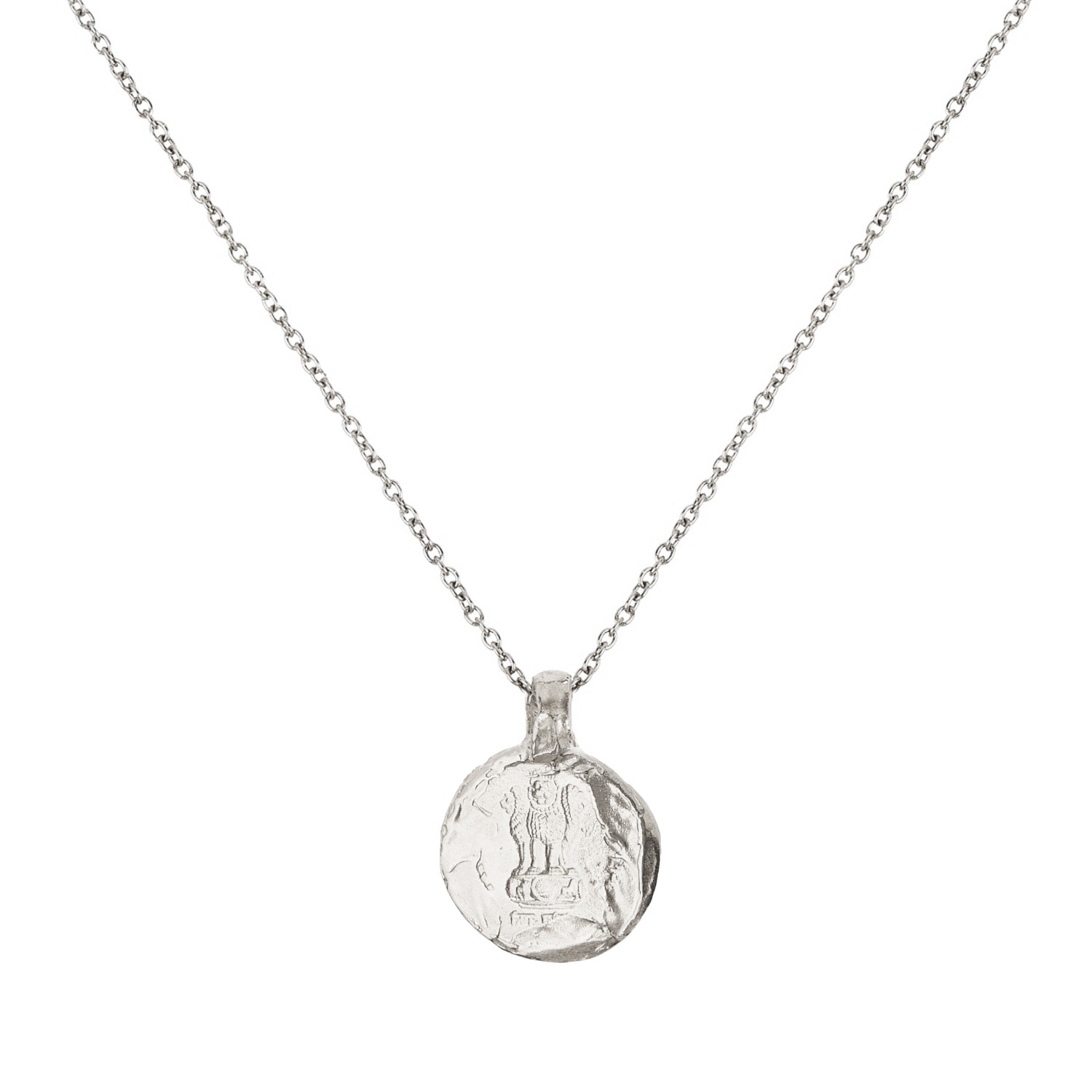 De Roms Women's The Courage Lion Necklace - Silver