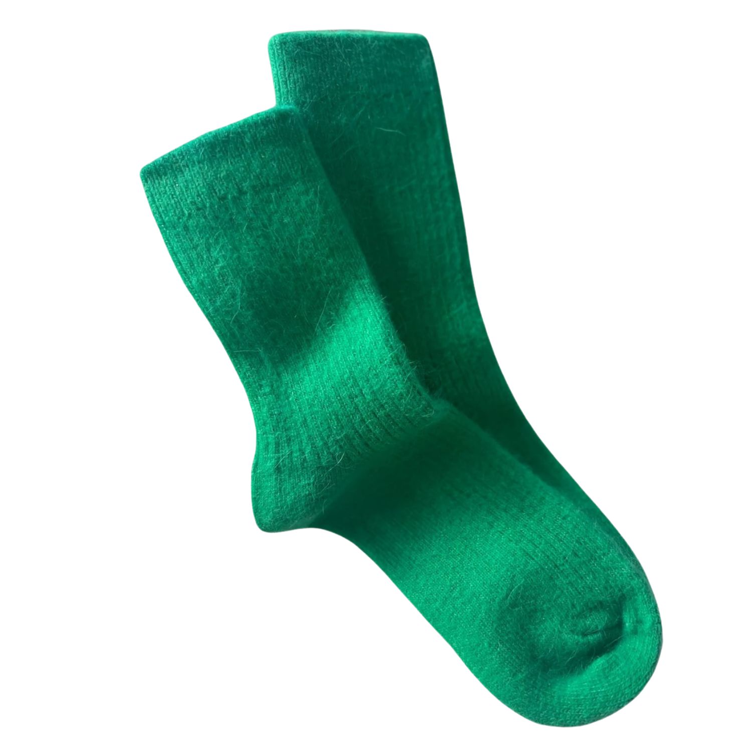 High Heel Jungle By Kathryn Eisman Women's Cashmere Cloud Sock - Apple Green In Green