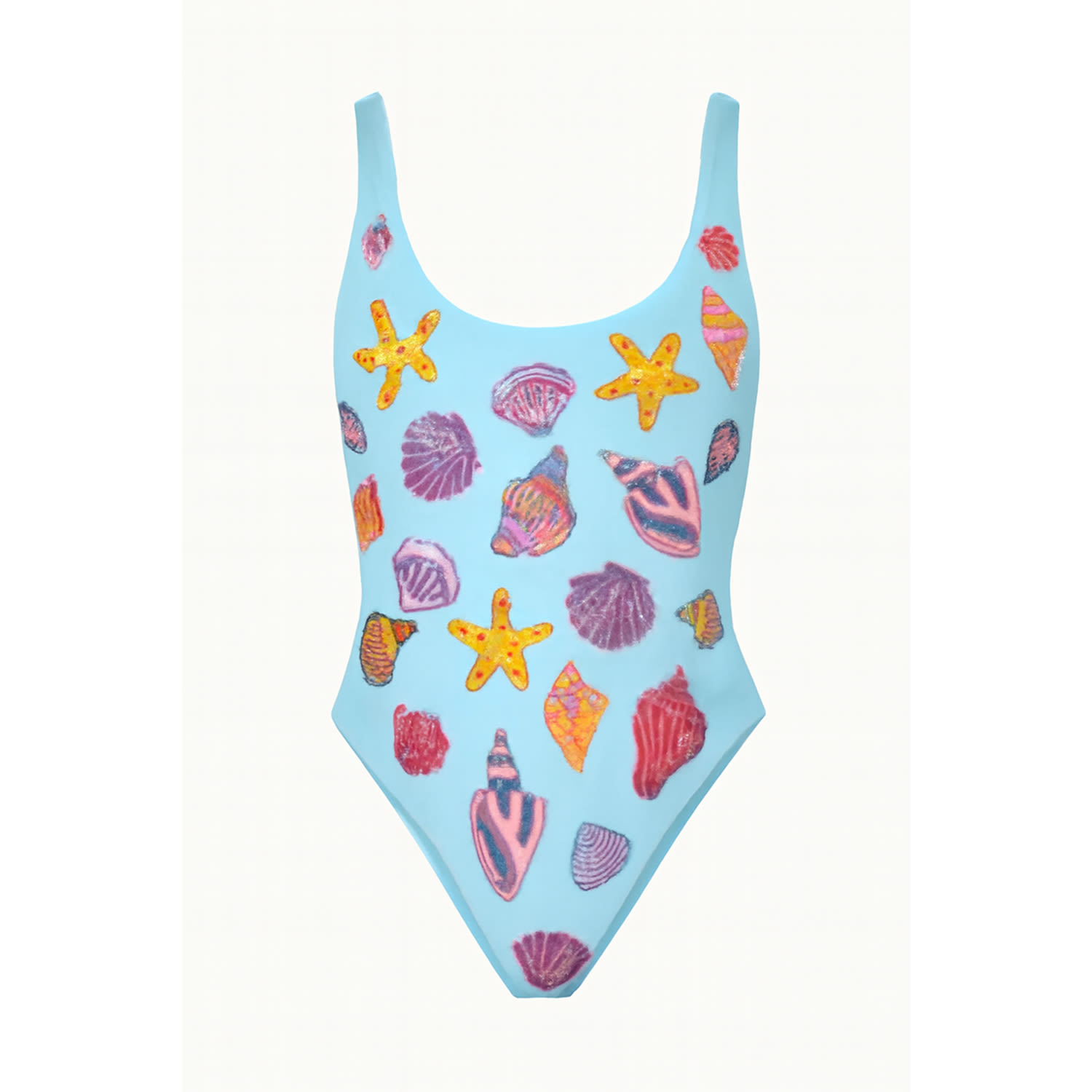 Oceanus Swimwear Women's Sophie Hand Beaded Swimsuit Blue In Blue