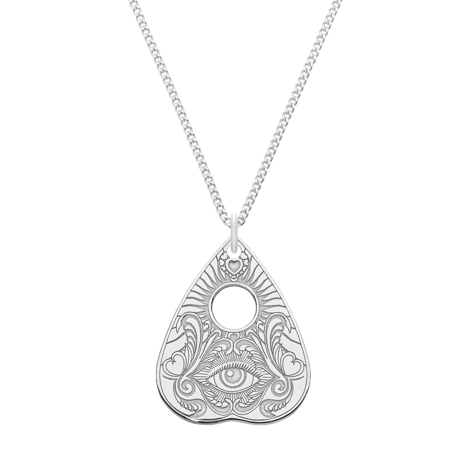 Cartergore Women's Medium Sterling Silver All Seeing Eye Planchette In Silver