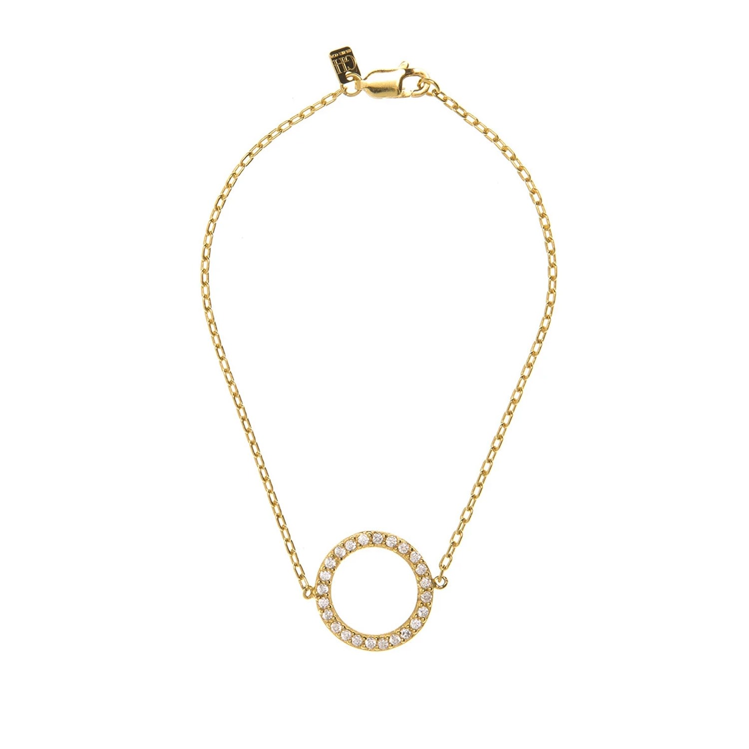 Georgina Jewelry Women's Gold Infinity Diamond Bracelet In Yellow