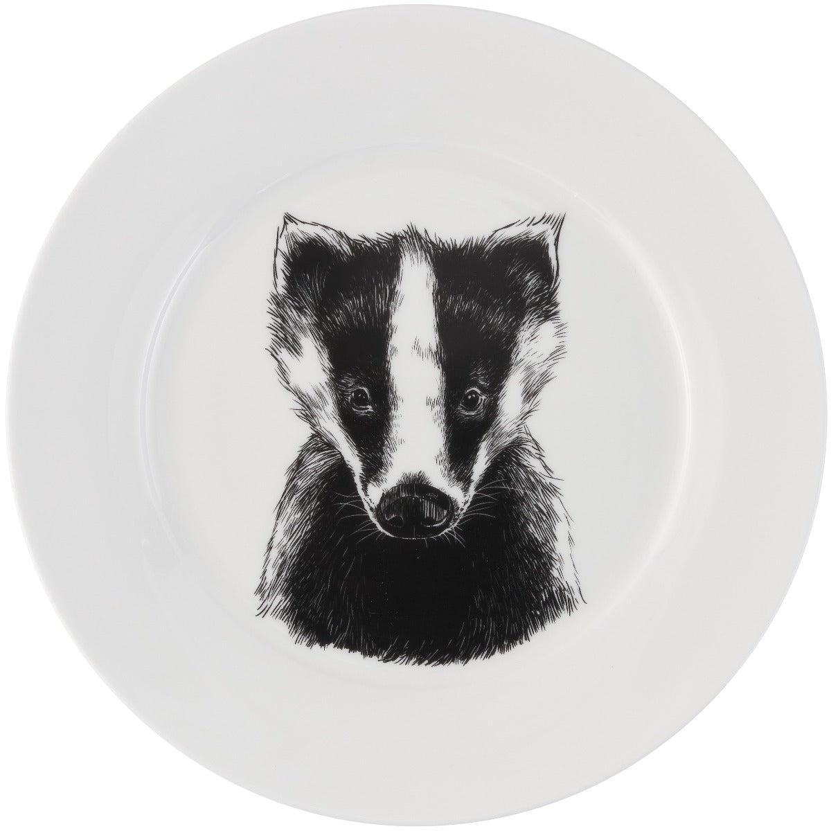 British Wildlife Collection  Badger Dinner Plate | One Size | Jimbobart
