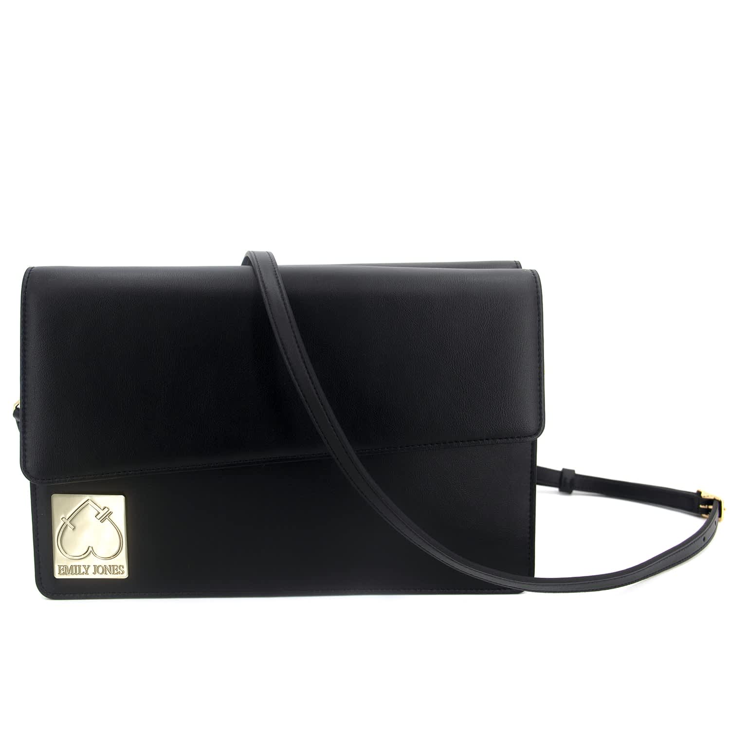 Ivy - Black - Leather (Vintage Gold)