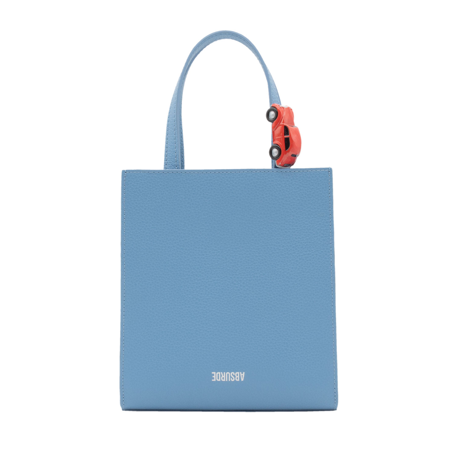 Absurde Women's Stop Mini Tote Bag In Blue Leather