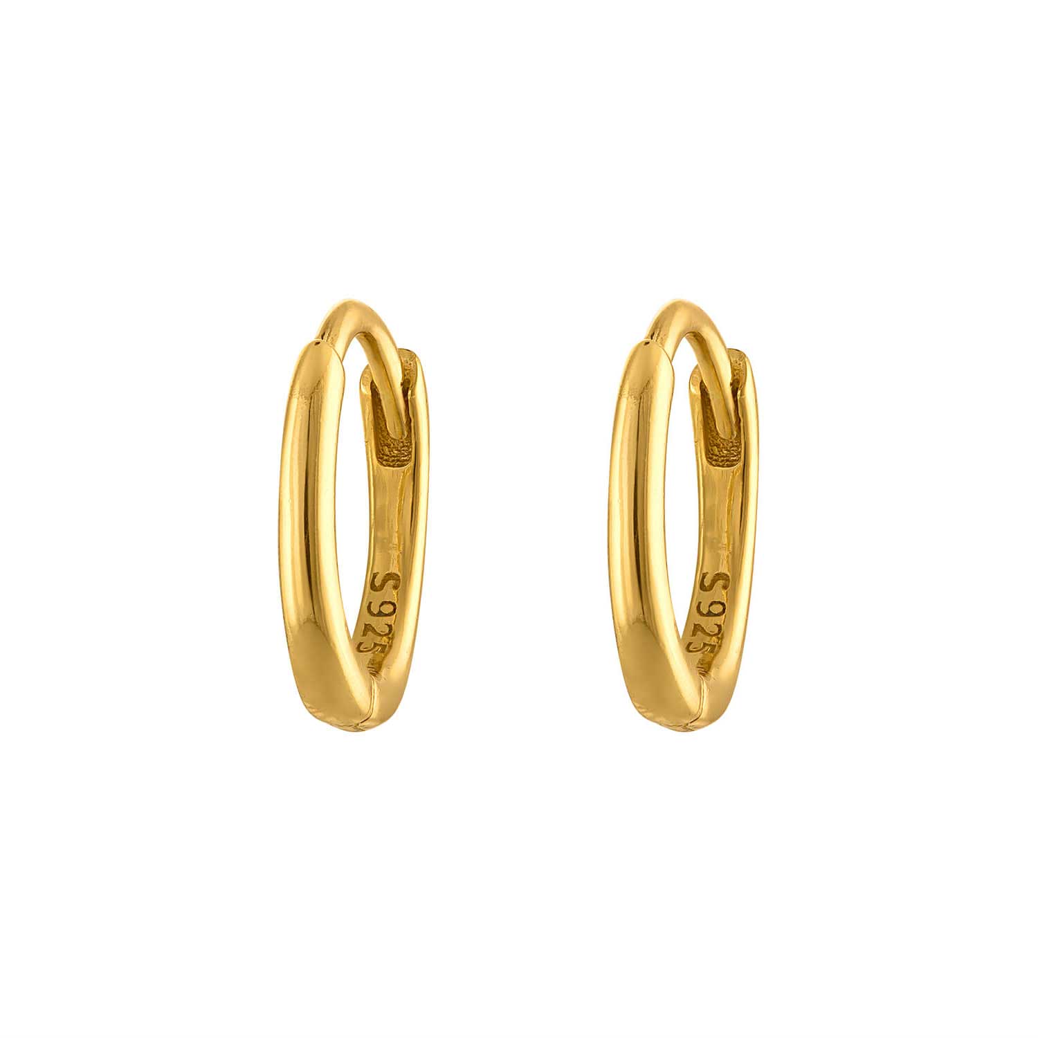 Outofoffice Women's Eight Mm Gold Huggie Hoop Earring