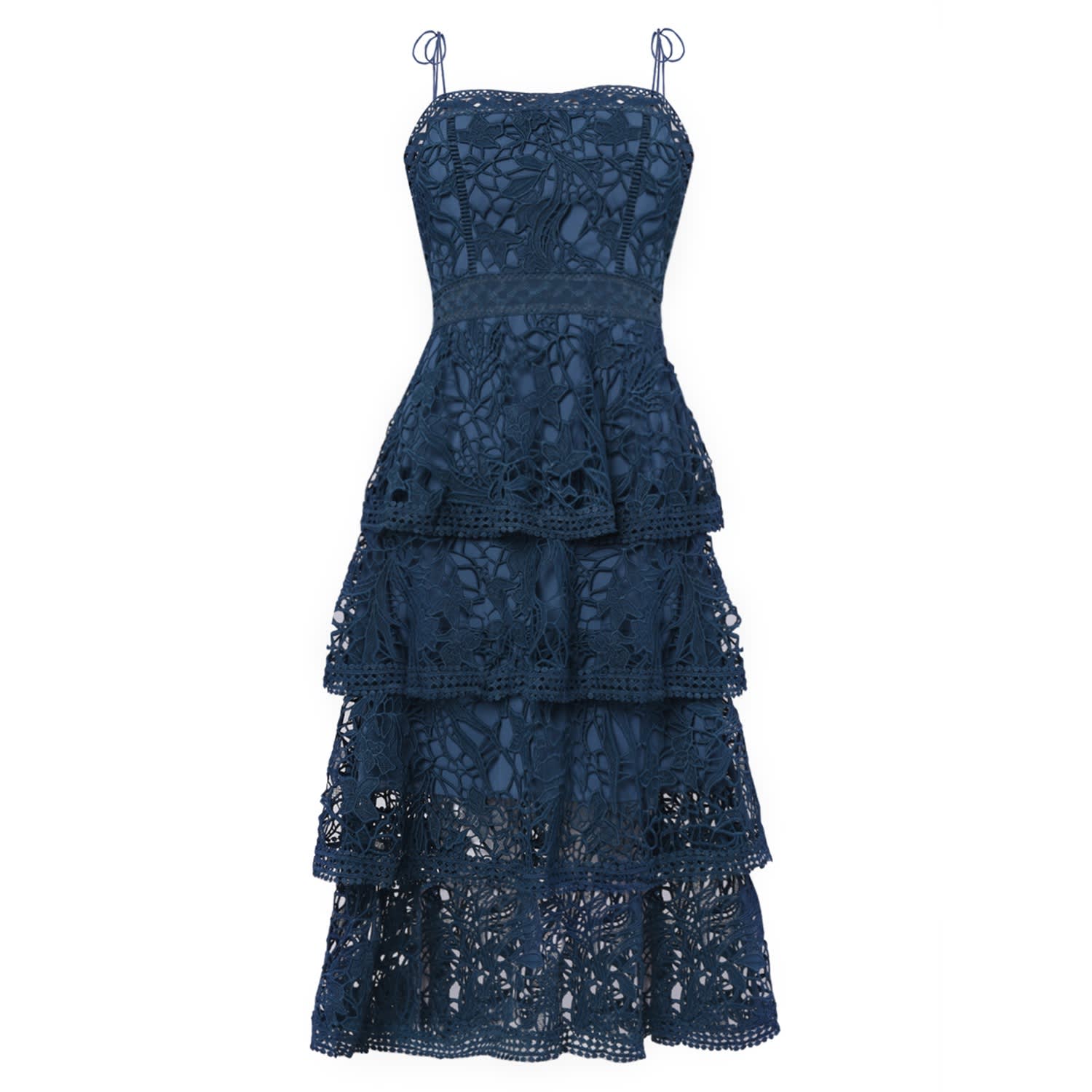 dark teal lace dress