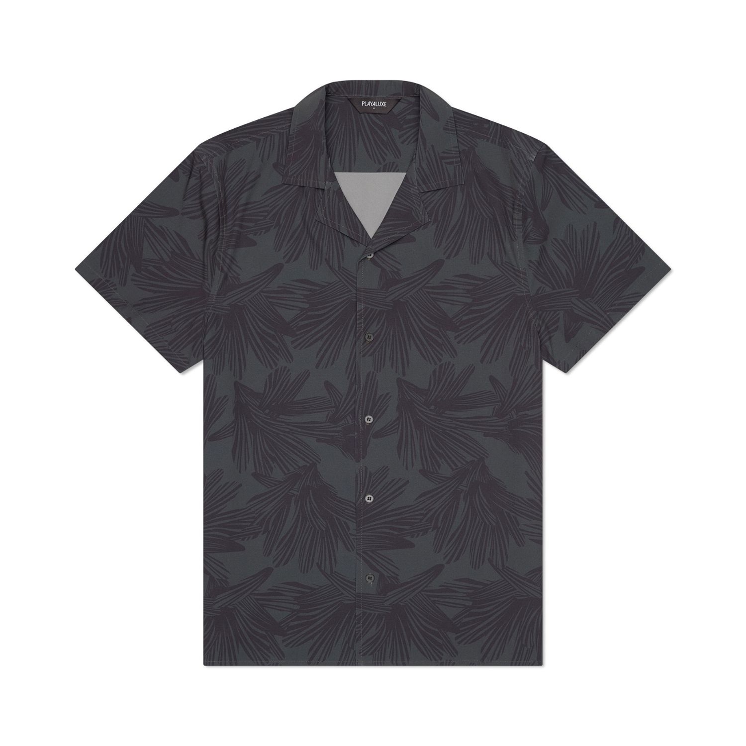 Playaluxe Men's Green Saint Tropez Cabana Shirt Dark Olive In Green