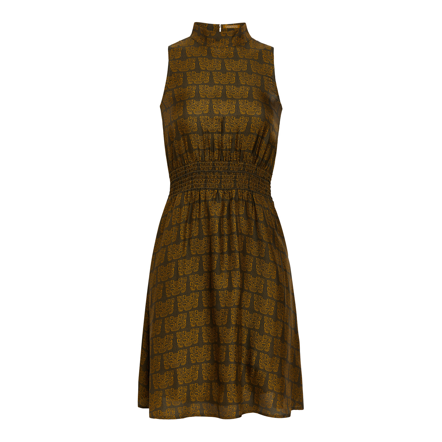 Shumingyu Women's Brown Mask Dress In Brown