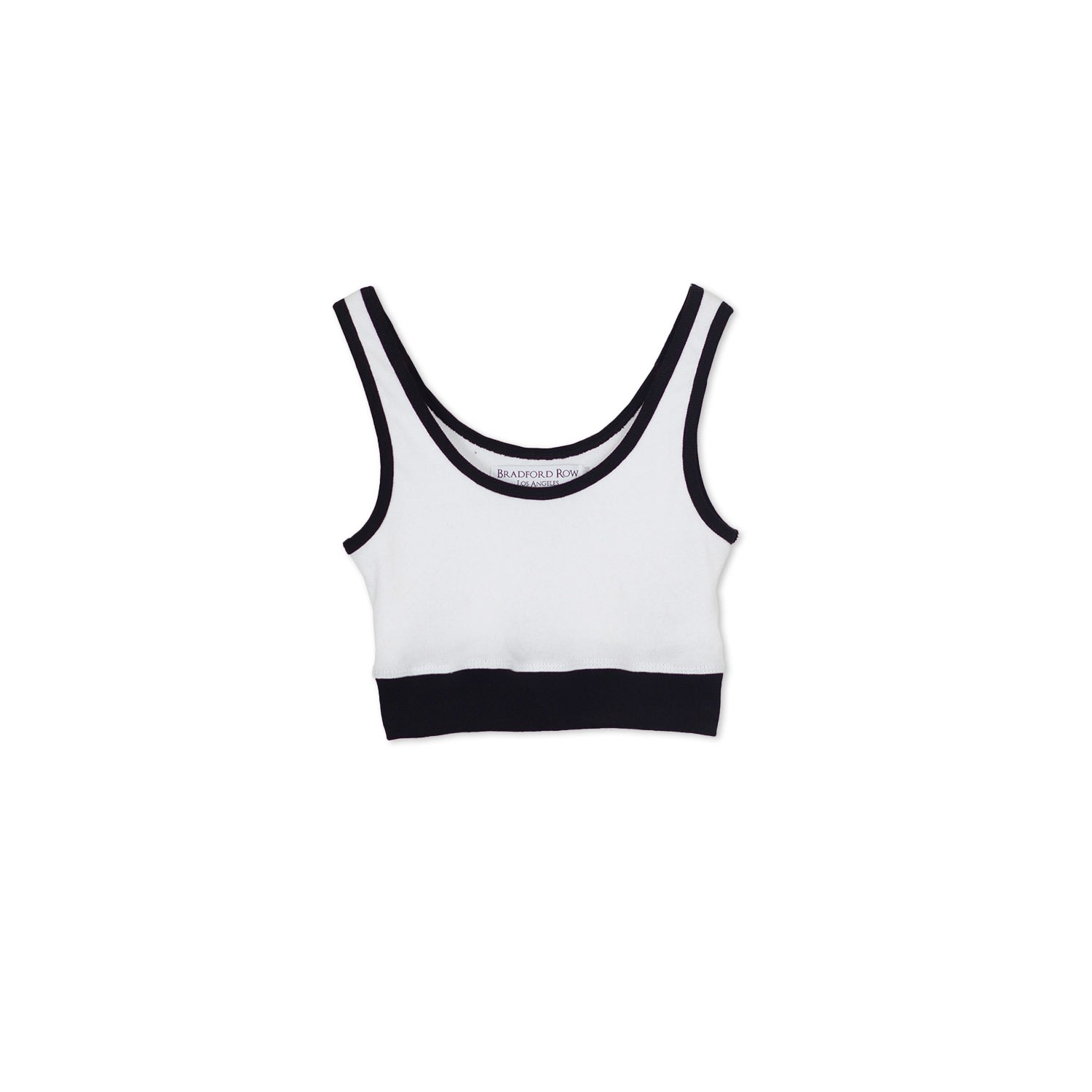 Women’s The Lola Tank - White And Black Extra Large Bradford Row