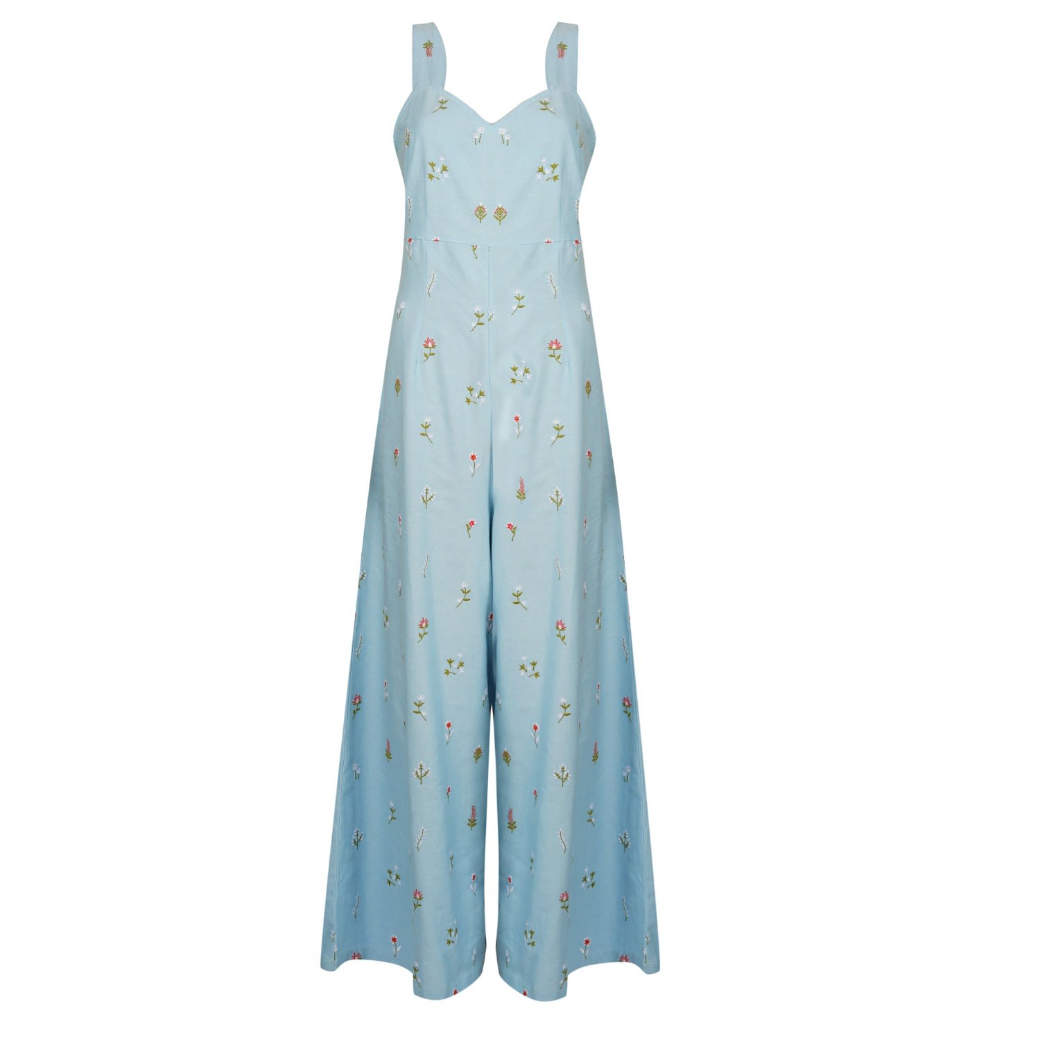 Em & Shi Women's Blue Vintage Oceanarium Jumpsuit In Blue