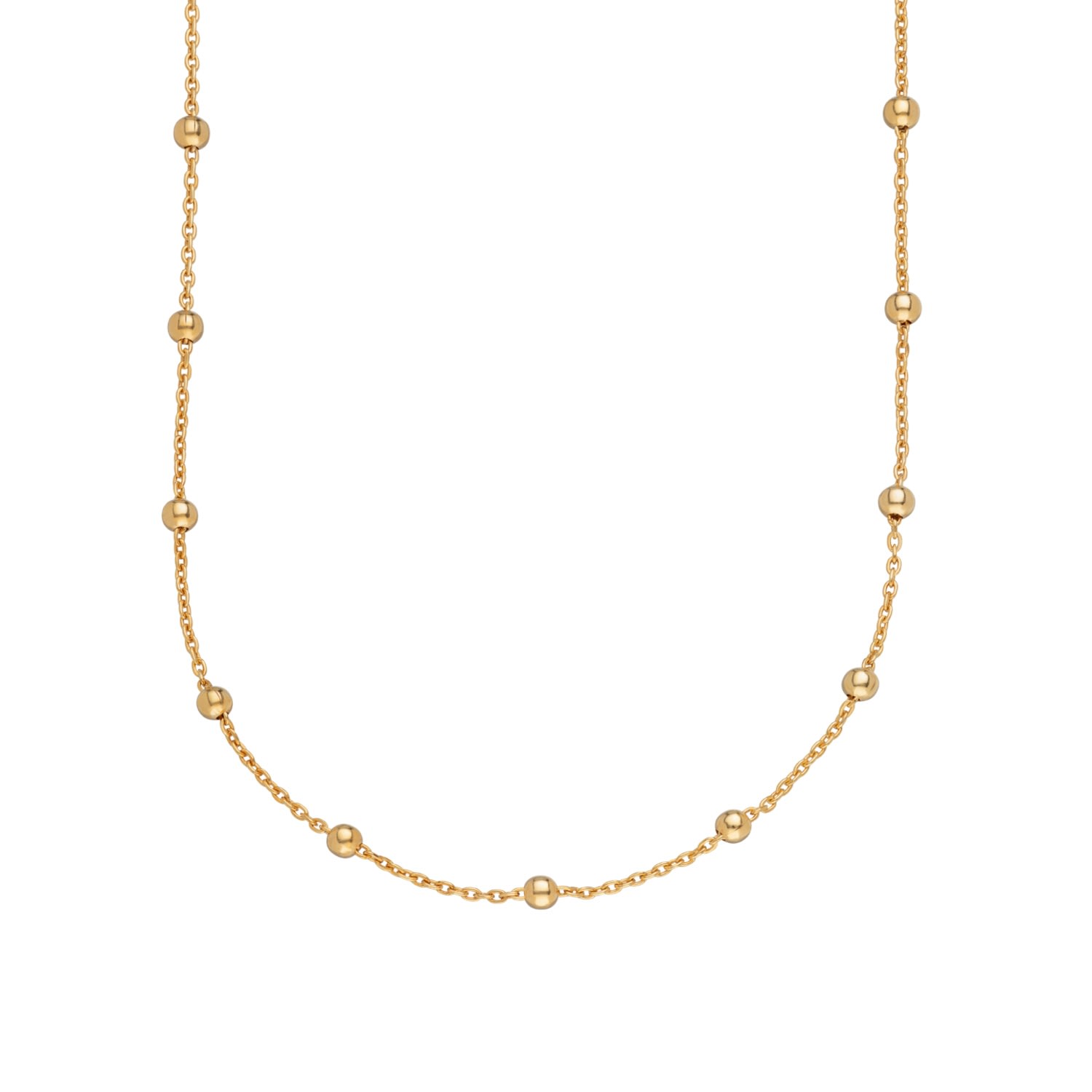 Women’s Gold Plated Satellite Chain Necklace Lily Charmed