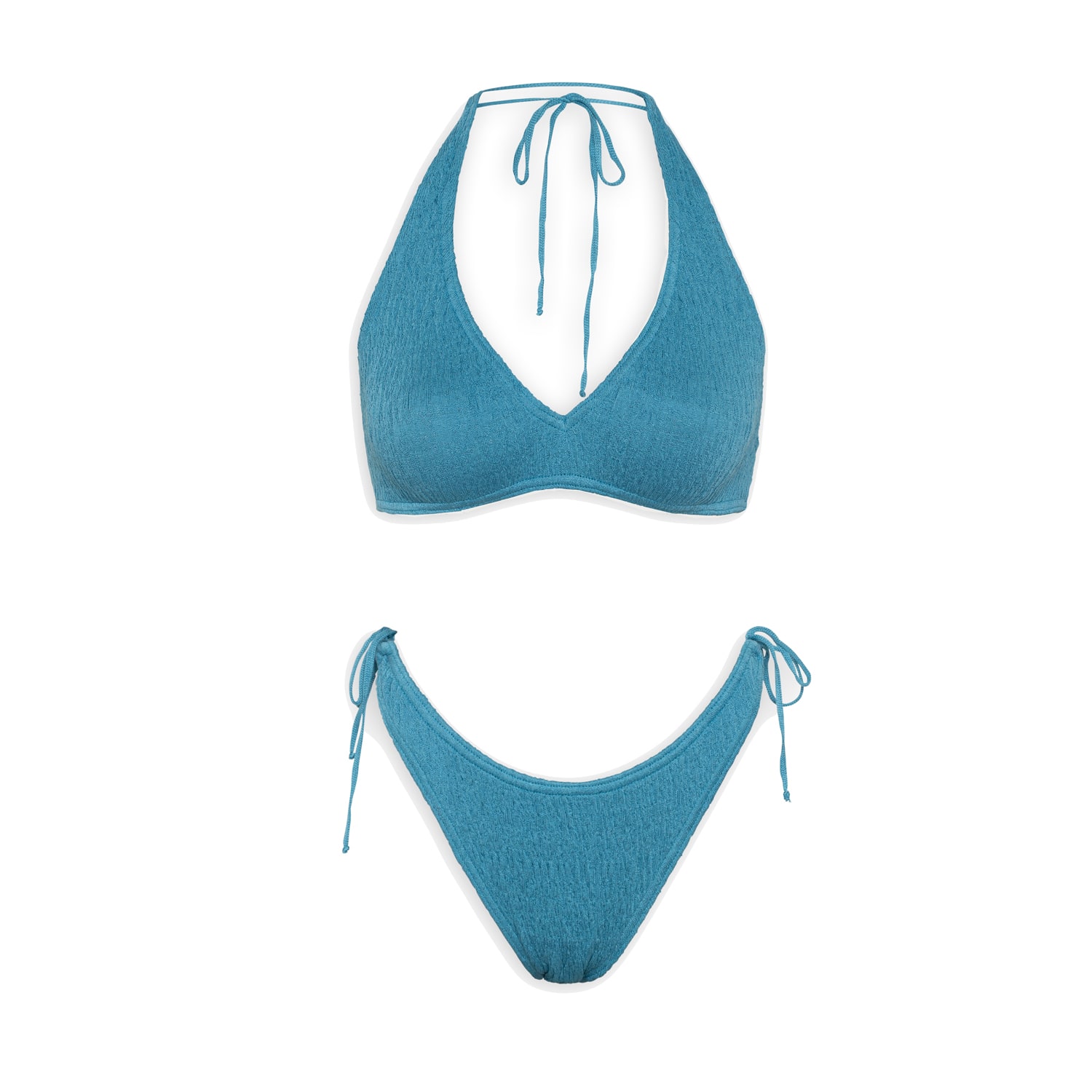 Pepper Vally Women's Swimwear Bikini Triangle Agean Blue
