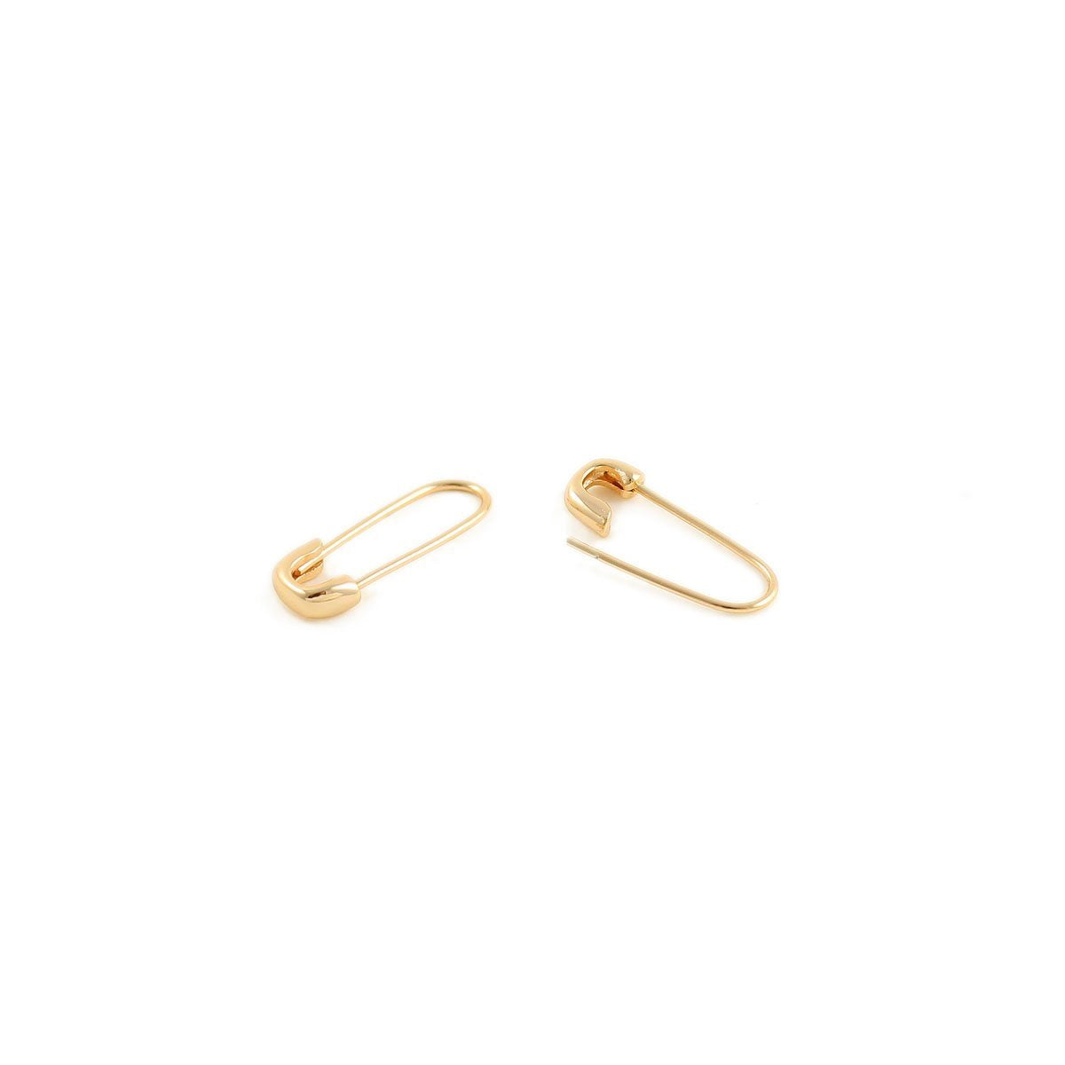 Women’s Gold Safety Pin Hoop Earrings Kris Nations