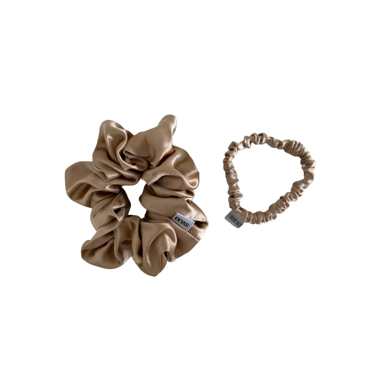 Women's Silk Scrunchie Bundle - Gold | Sylki