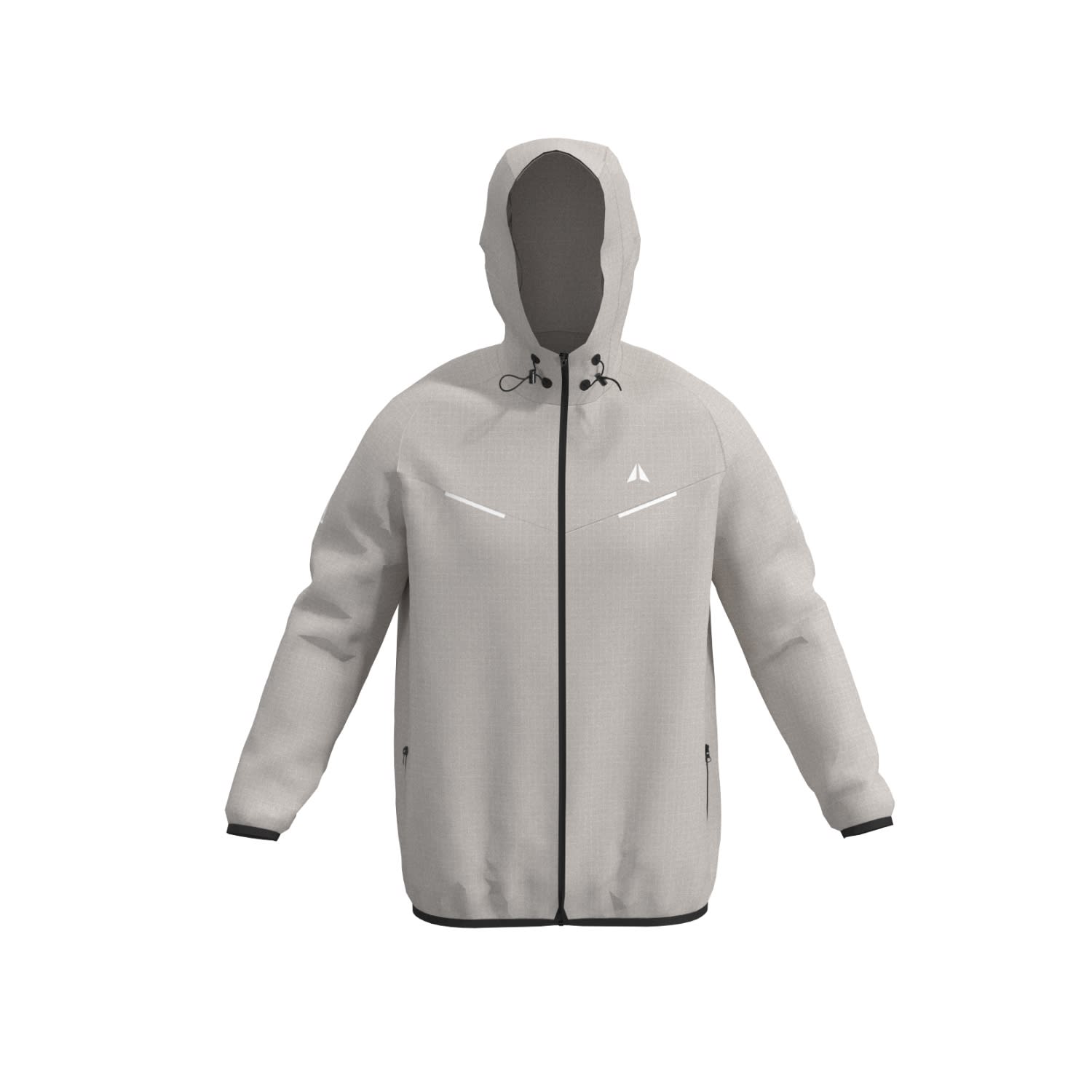 Aora Athletics Men's Ultralight Windbreaker Jacket - White In White