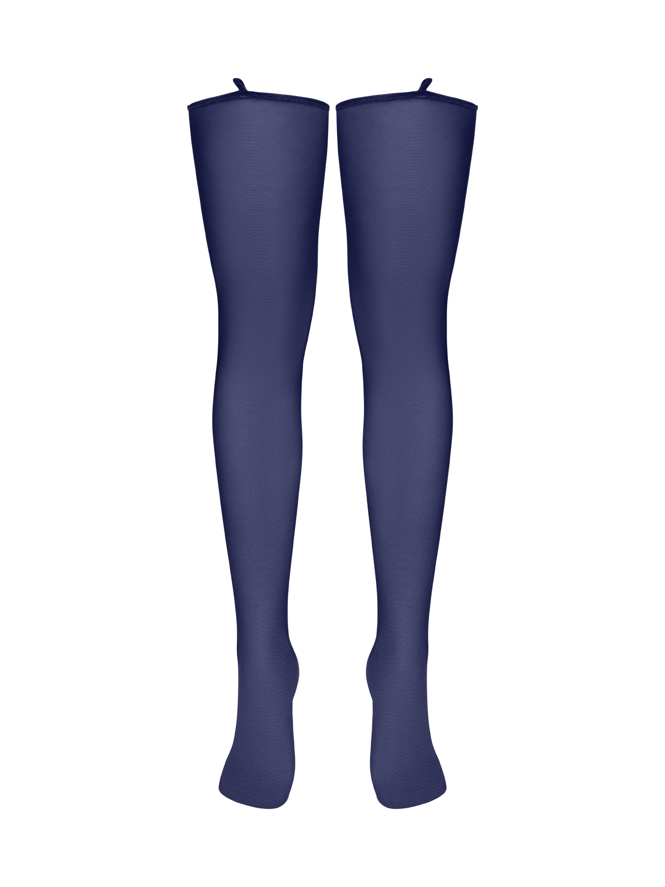 Bonbon Lingerie Women's Blue Coco Heart Stockings In Blue