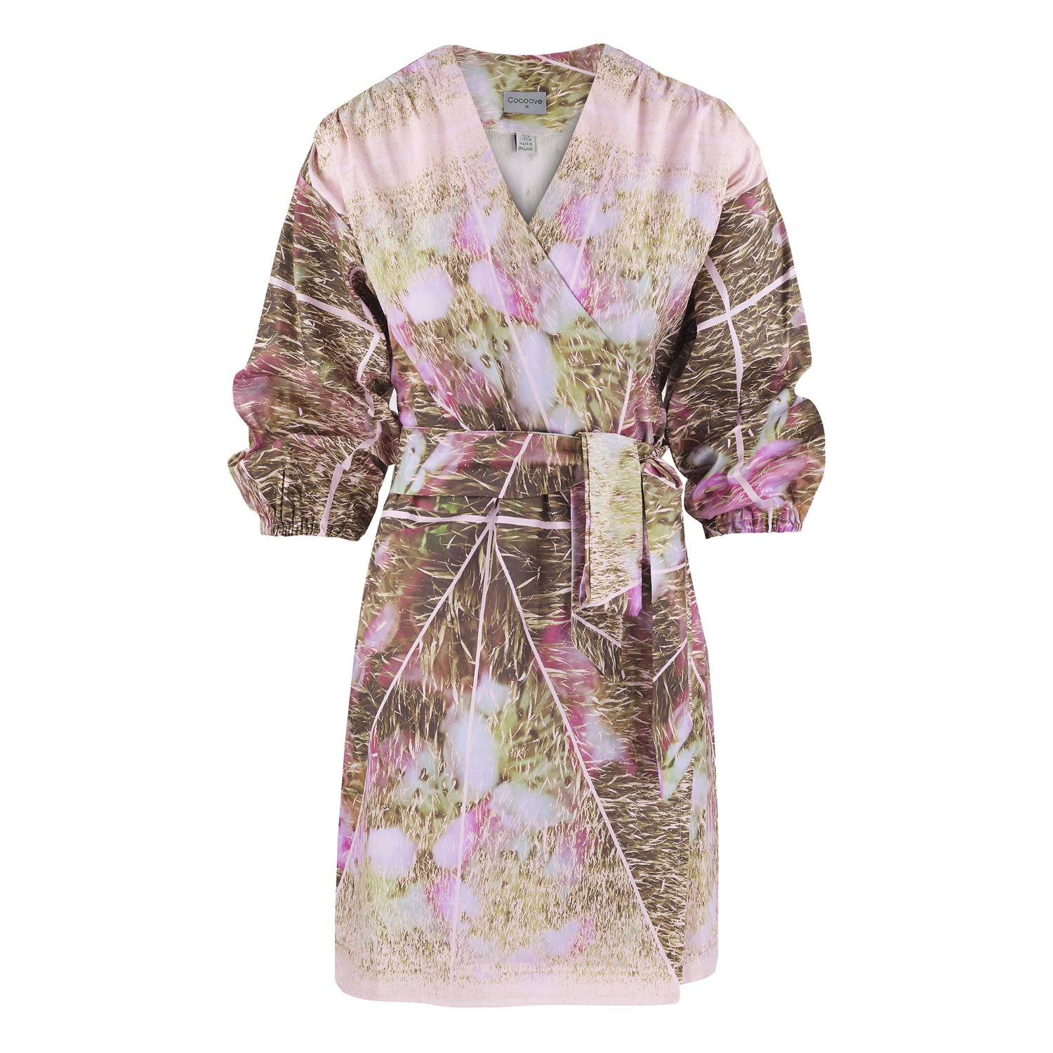 Women’s Pink / Purple Jayda Wrap Dress In Pink Bloom Print Extra Small Cocoove