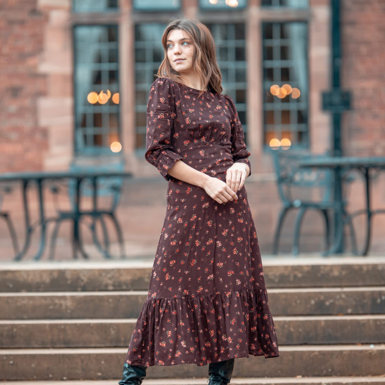 knee length dresses for ladies Ellie Midi Dress main image 1