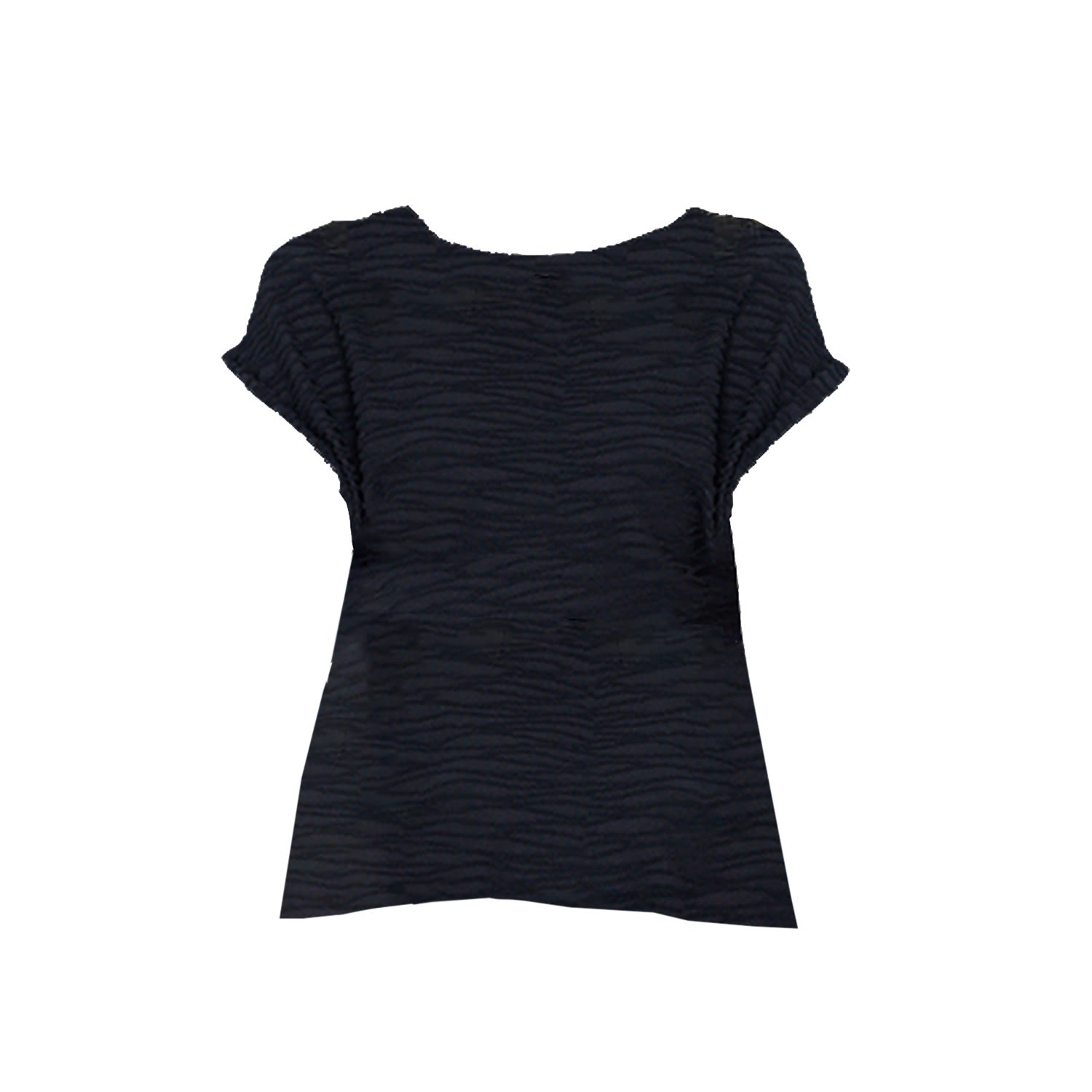 Women’s Maya Textured T-Shirt - Black Large Chapter London