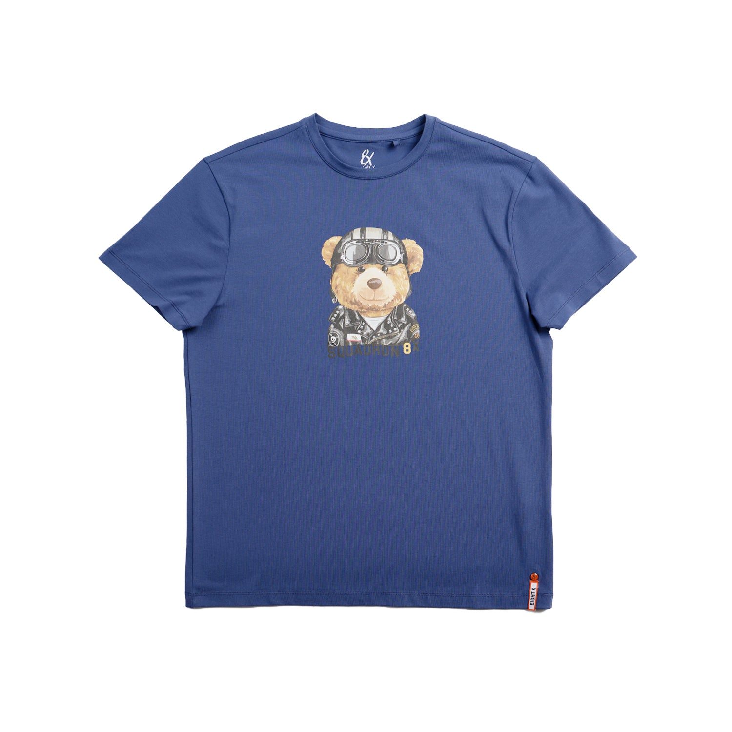 Eight X Men's Blue Squadron Eightx Bear Graphic T-shirt - Navy In Multi