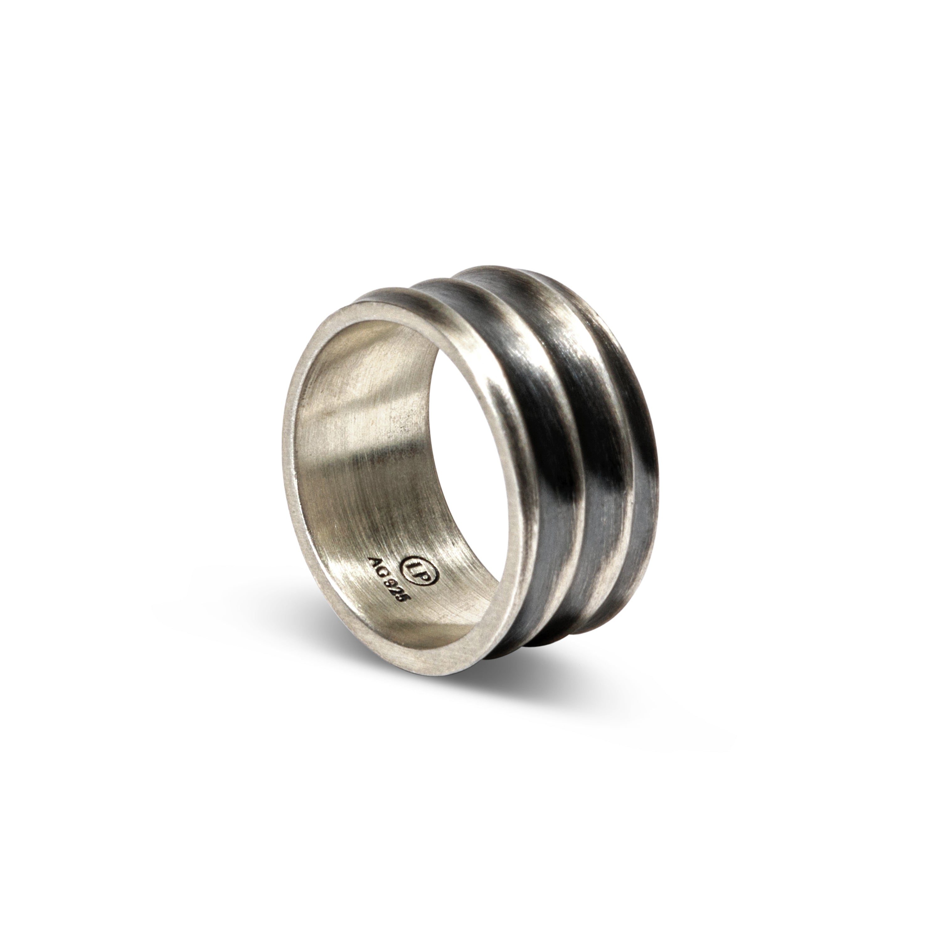 Loupn Men's Stem Ring - Sterling Silver In Metallic