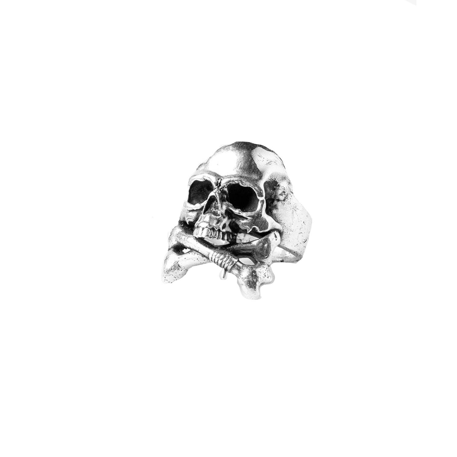 Women’s Silver Skull & Crossbones Ring OTHER UK