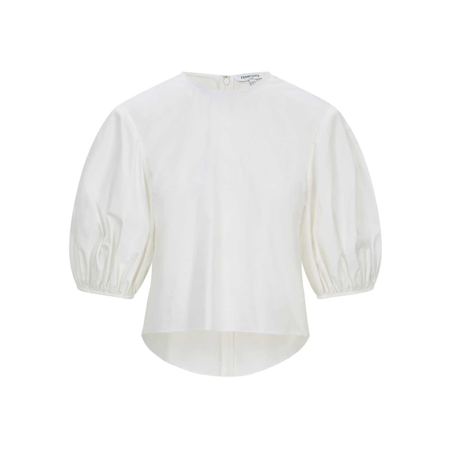 puff sleeve cotton top