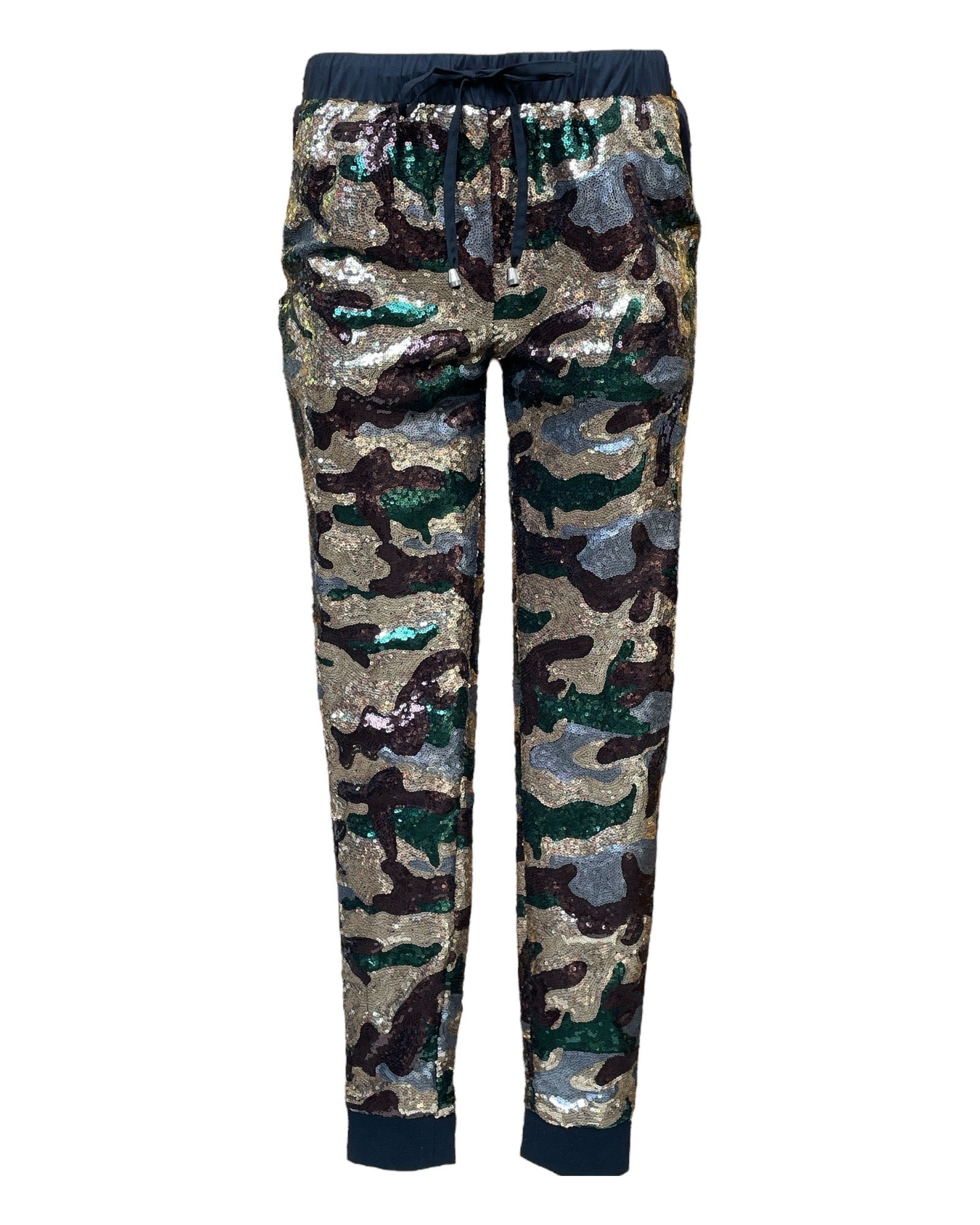 Green / Black / Brown Any Old Iron Mens Camo Joggers S