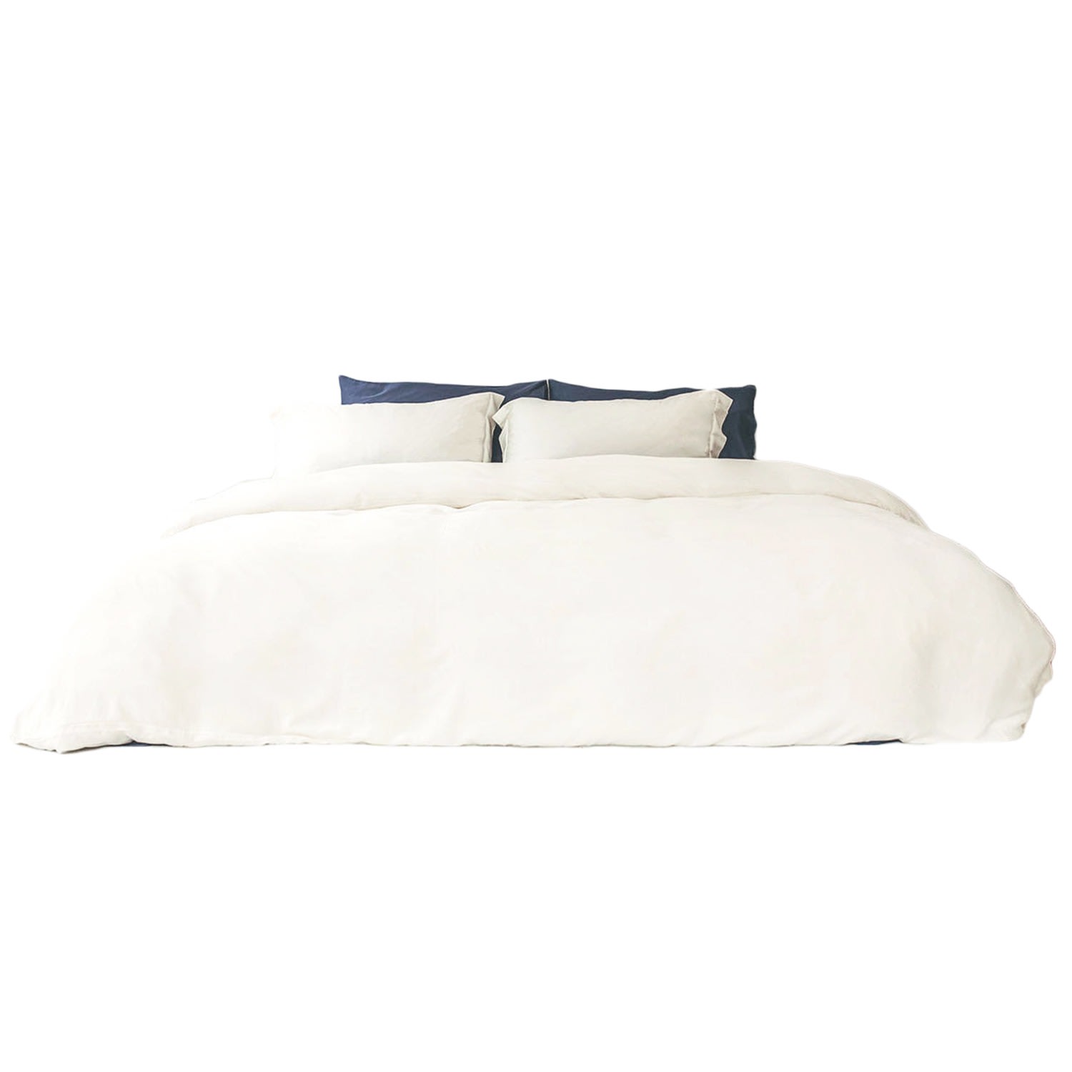Pasithea Sleep Double Bamboo Sheet Set With 2 Pillow Slips In White