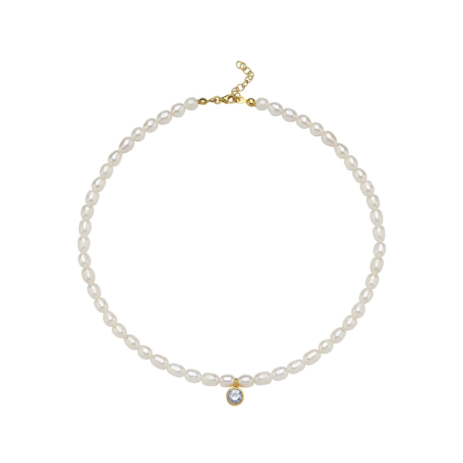 Linya Jewellery Women's Purple Cosmic Big Pearl Zodiac Necklace Lilac Birthtone In Purple