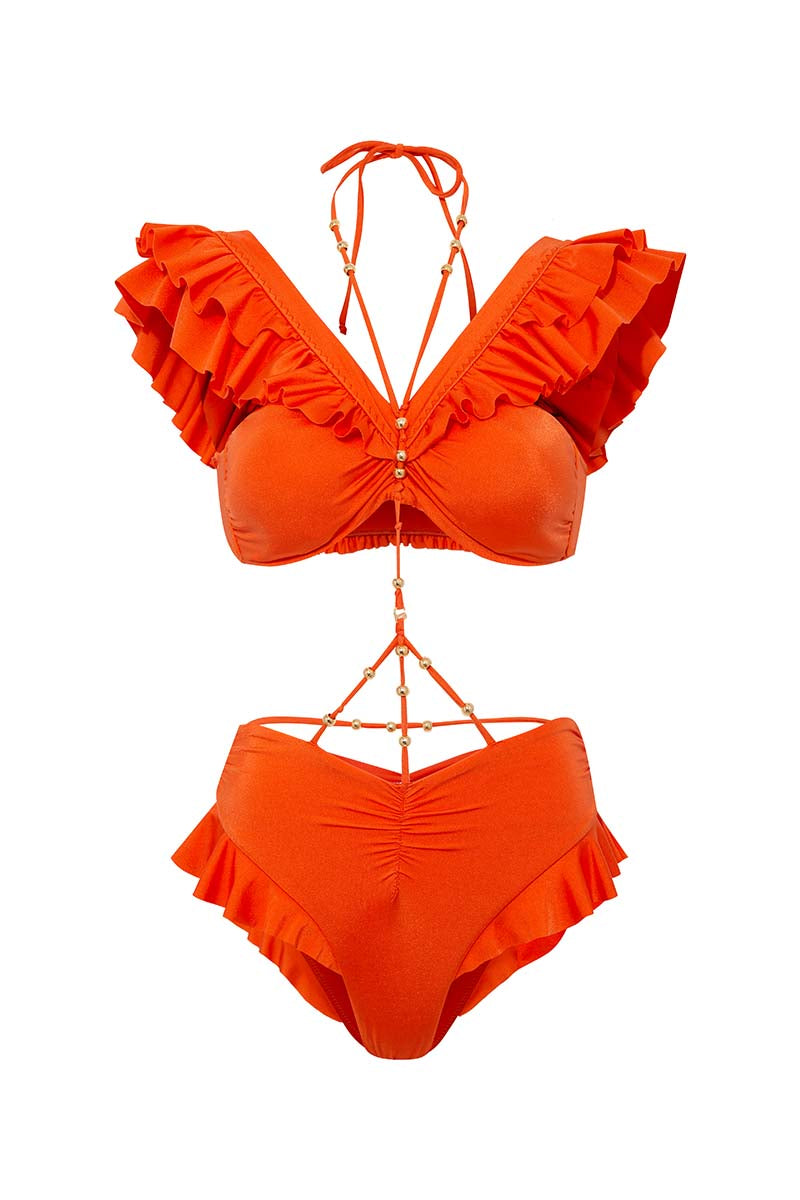 One-Piece Ophelia Swimsuit – Orange | Luna B | Wolf & Badger