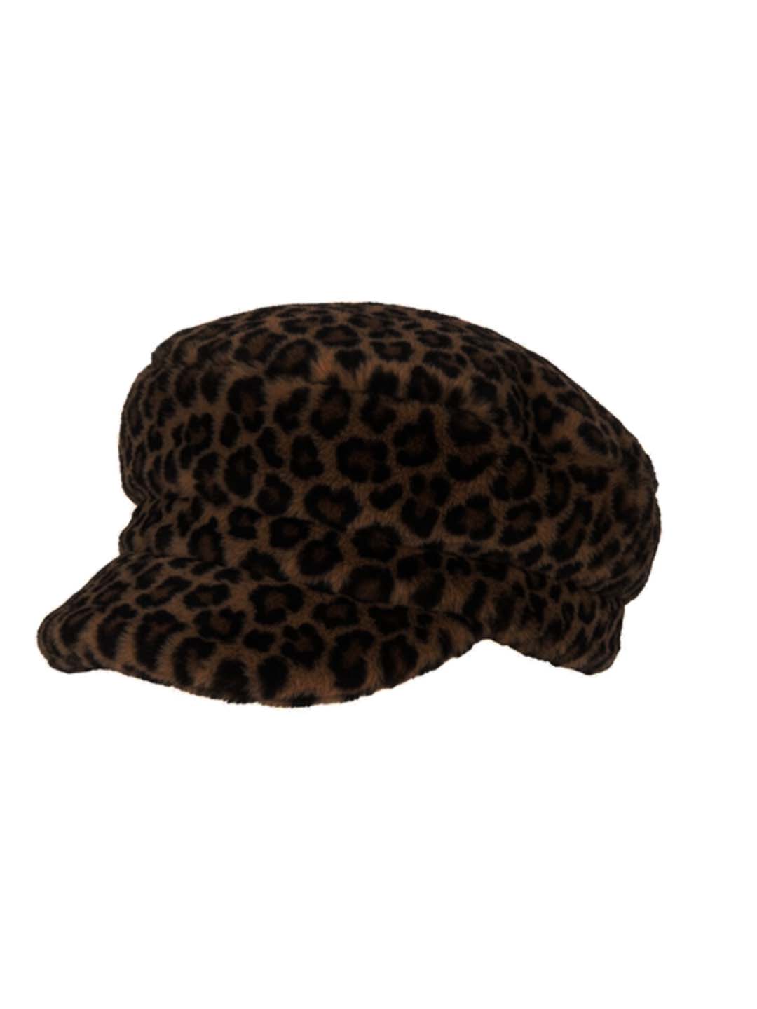 Nooki Design Women's Brown Apollo Faux Fur Cap - Chocolate Leo