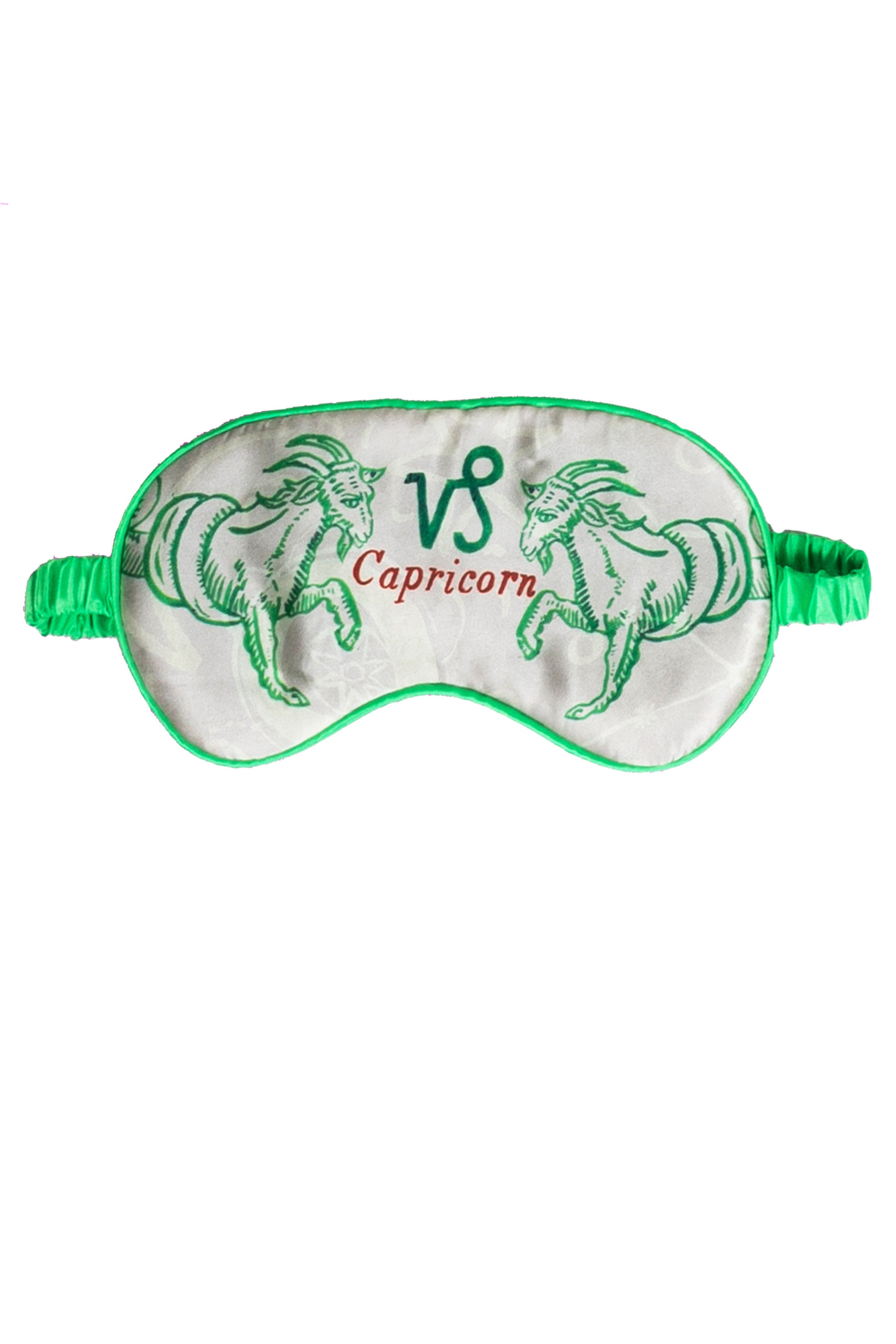 Neutrals / Green Silk Eye Mask Capricorn Jessica Russell Flint