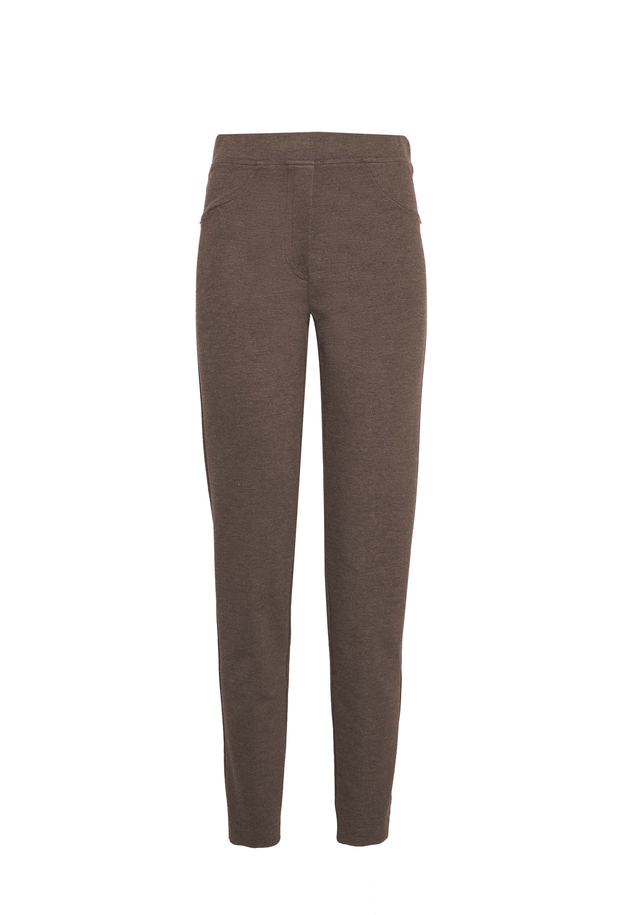 James Lakeland Women's Neutrals Cigarette Trousers Taupe